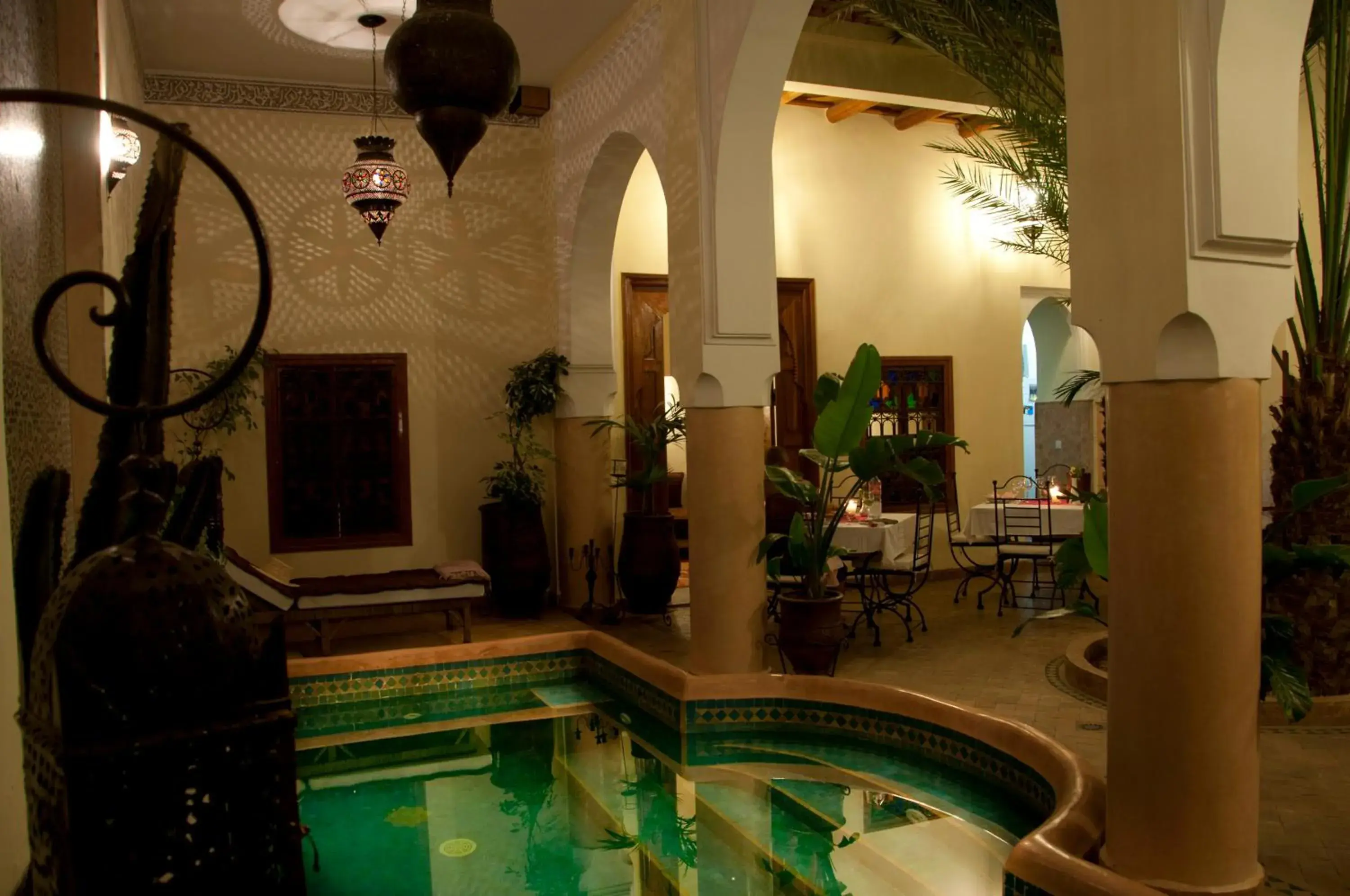 Swimming Pool in Riad Les Trois Palmiers El Bacha