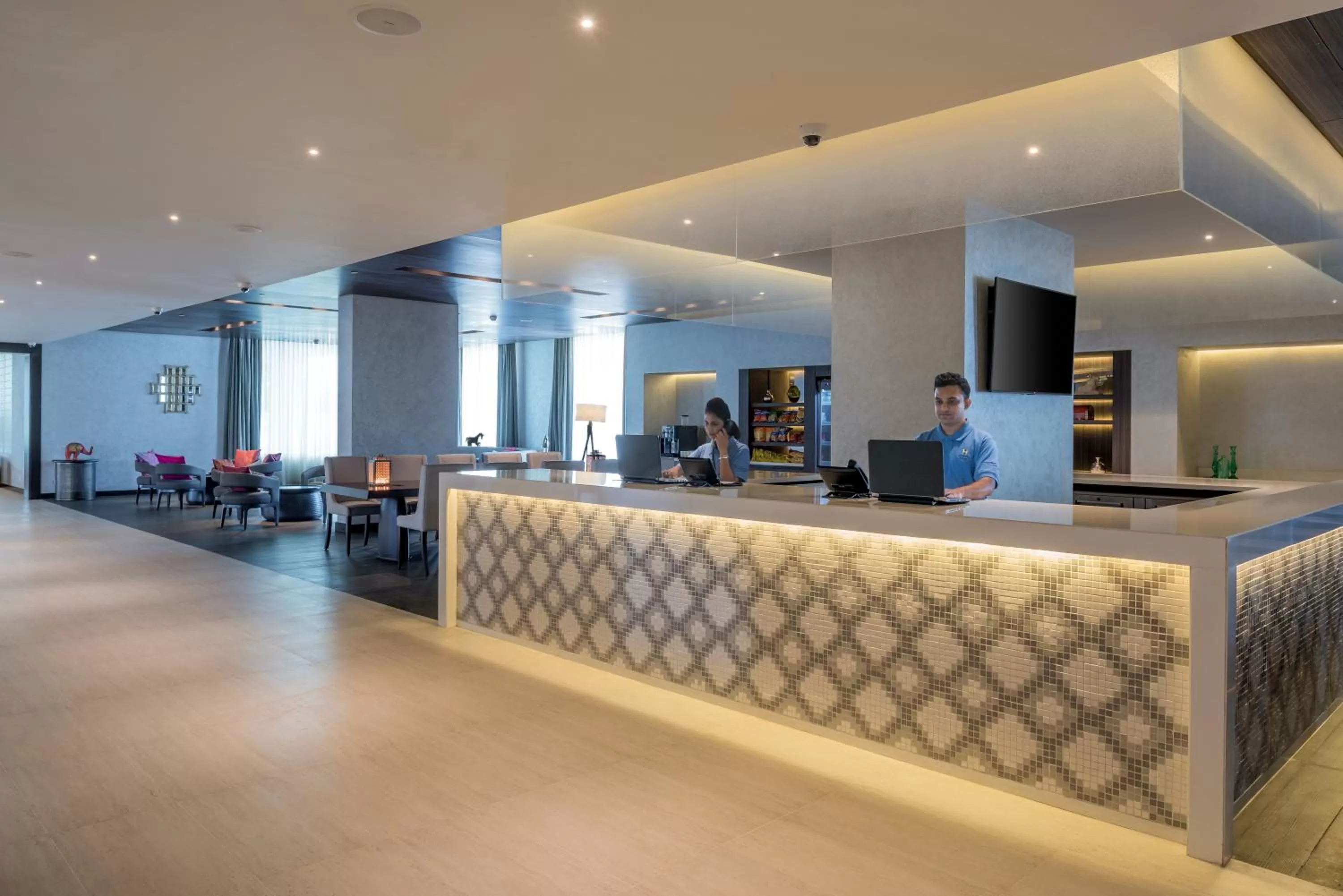 Lobby or reception in The Residency Towers, Rameswaram