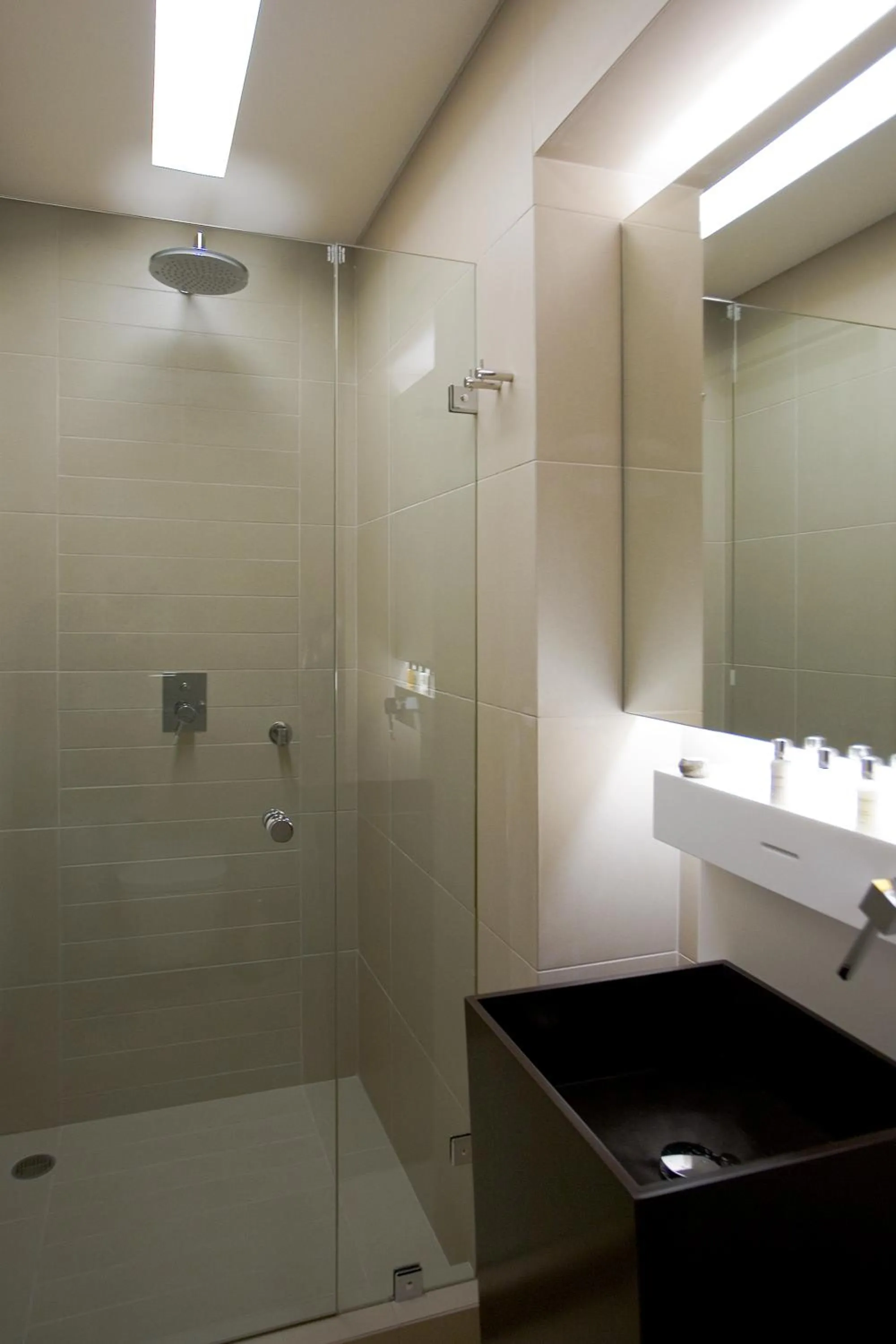 Shower in O&B Athens Boutique Hotel