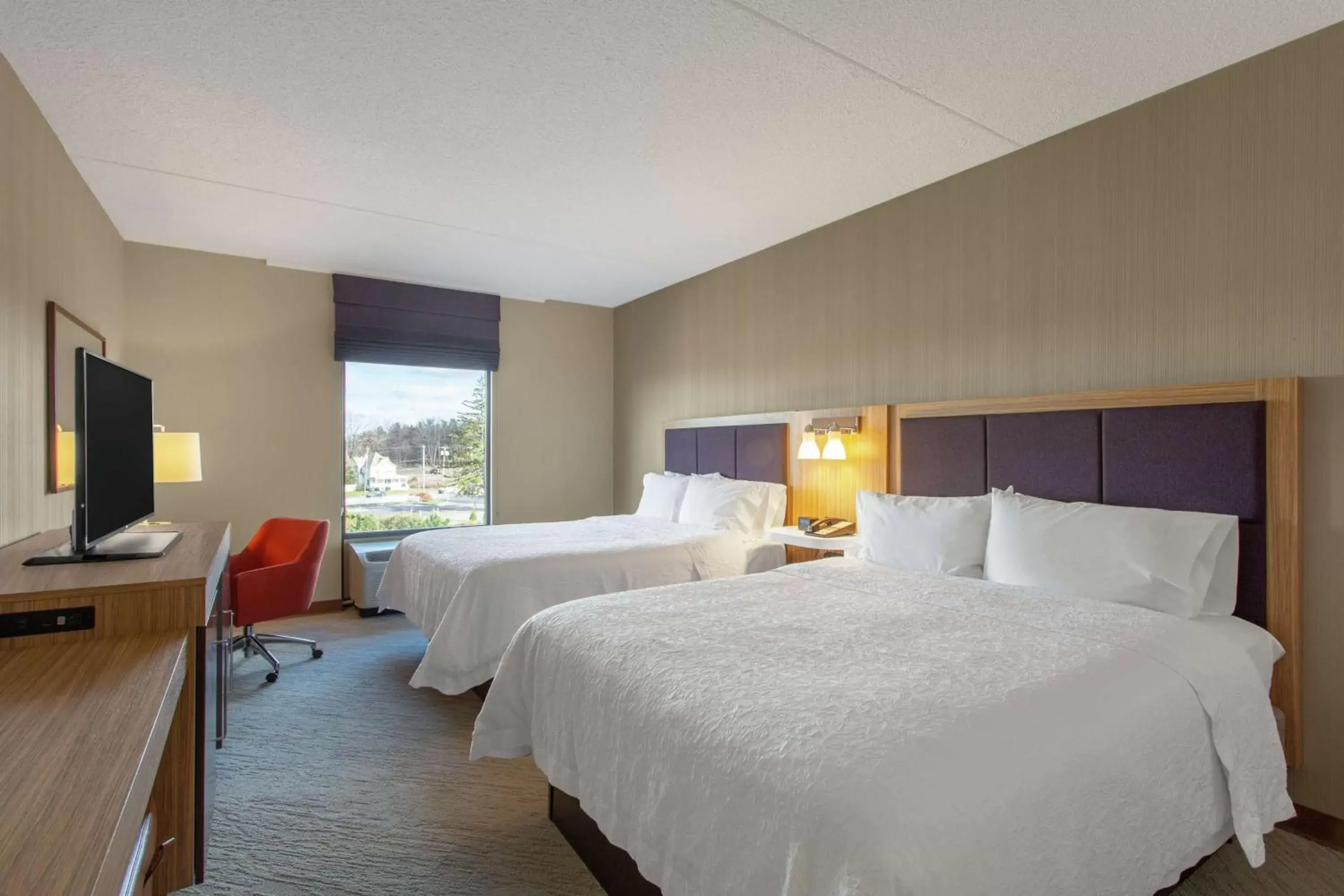 Room with Two Queen Beds - Non-Smoking in Hampton Inn & Suites Albany-Airport Room with Two Queen Beds - Non-Smoking in Hampton Inn & Suites Albany-Airport