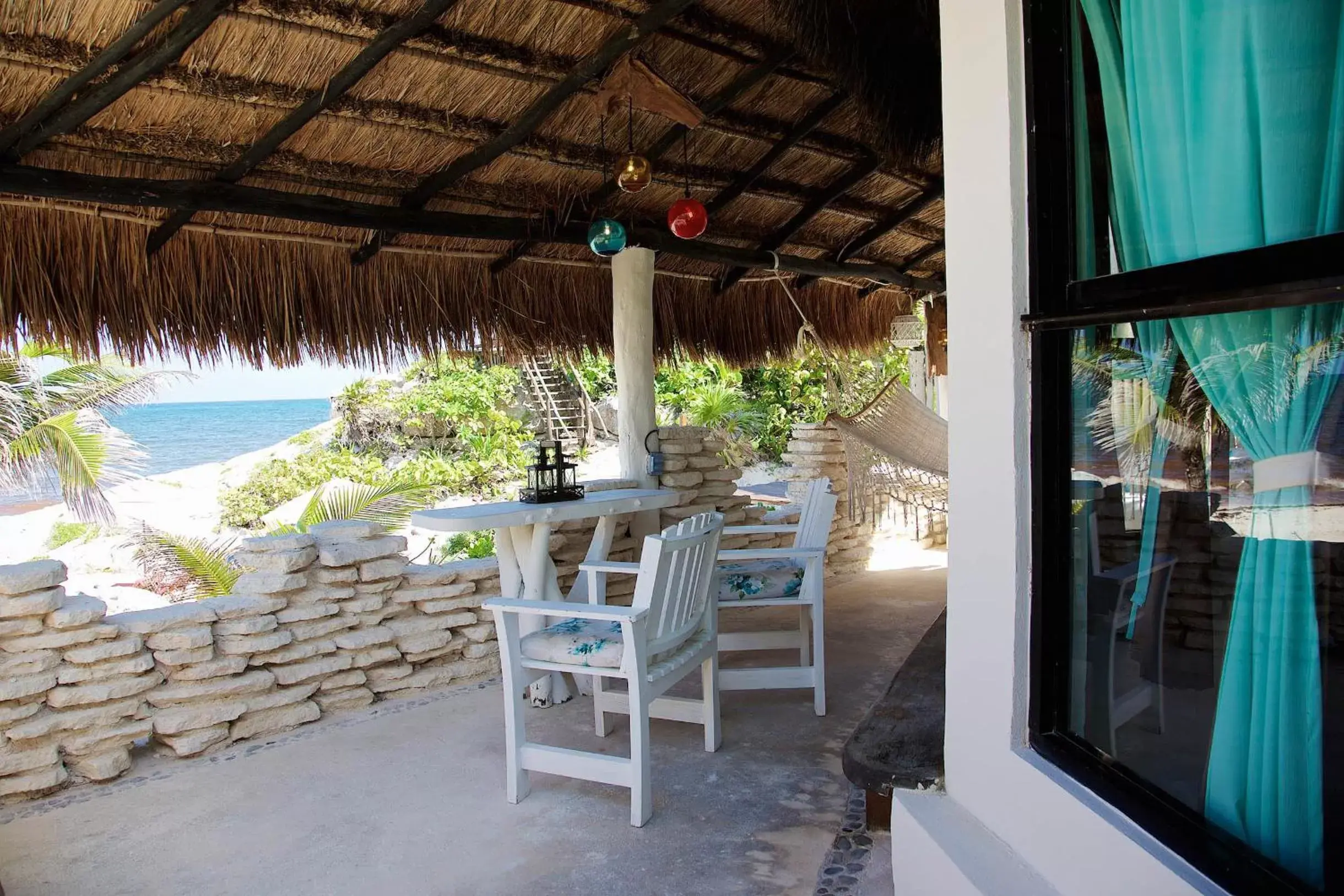 Patio in Punta Piedra Beach Posada