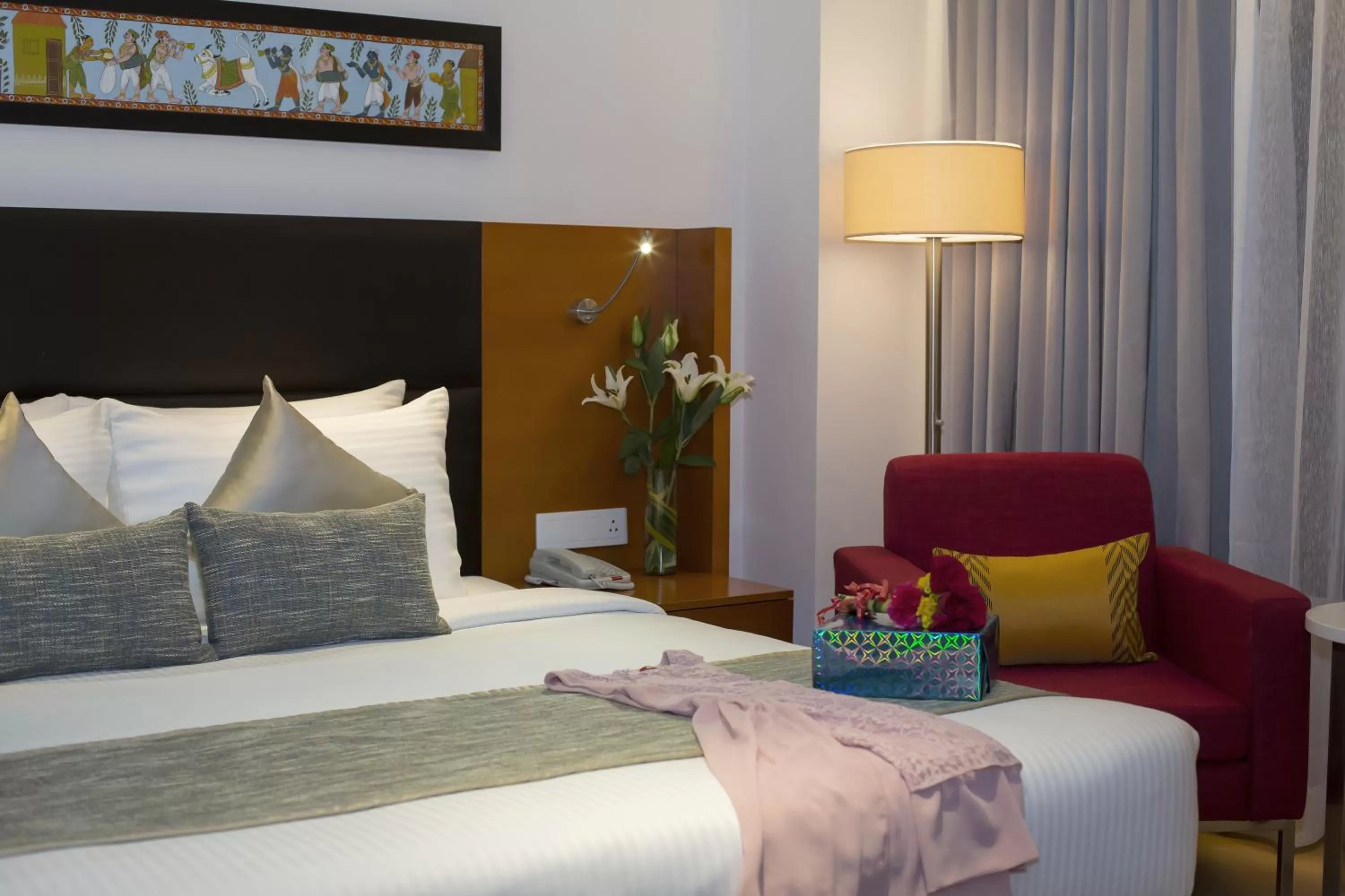 Bedroom, Bed in Mercure Hyderabad KCP Banjara Hills, An Accor Hotel