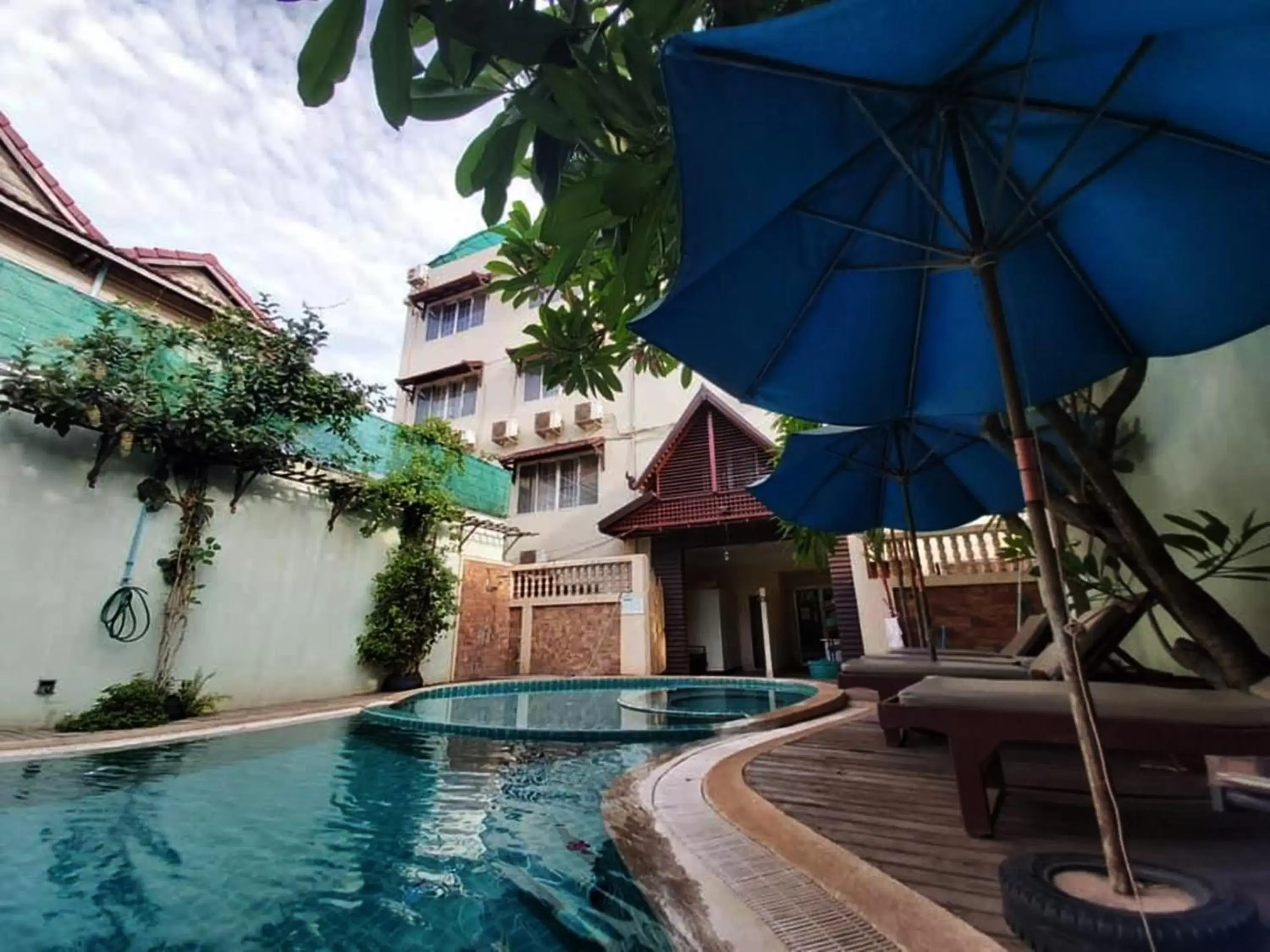 Pool view, Swimming Pool in Siem Reap Riverside Hotel