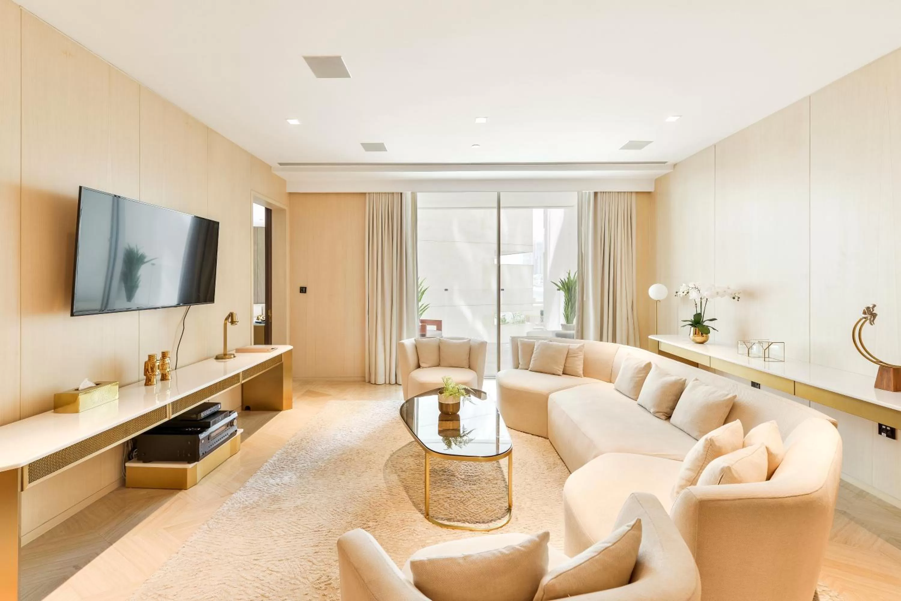 Living room, Seating Area in Five Palm Residences