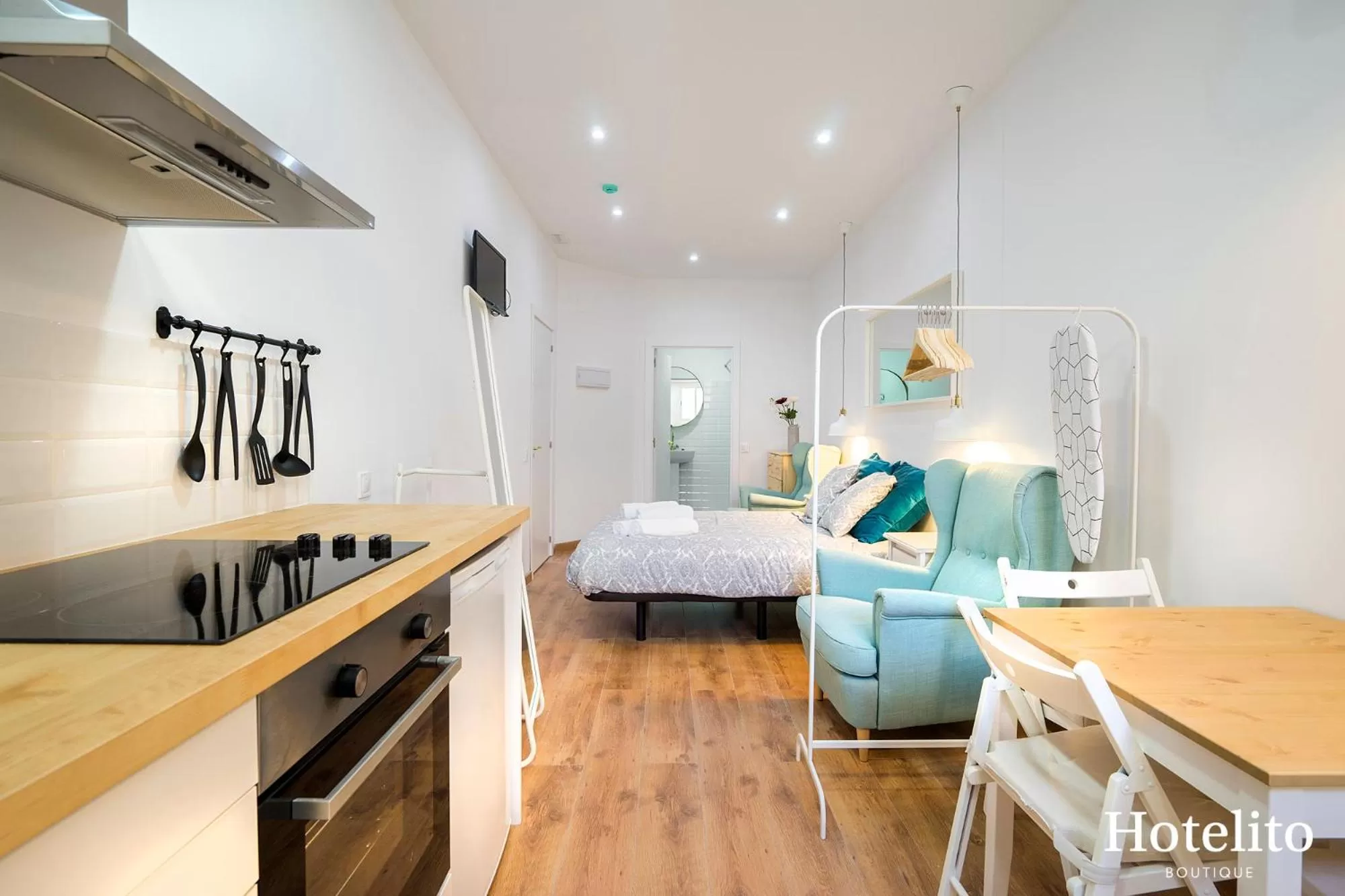 Bed in Hotelito Boutique Mercat