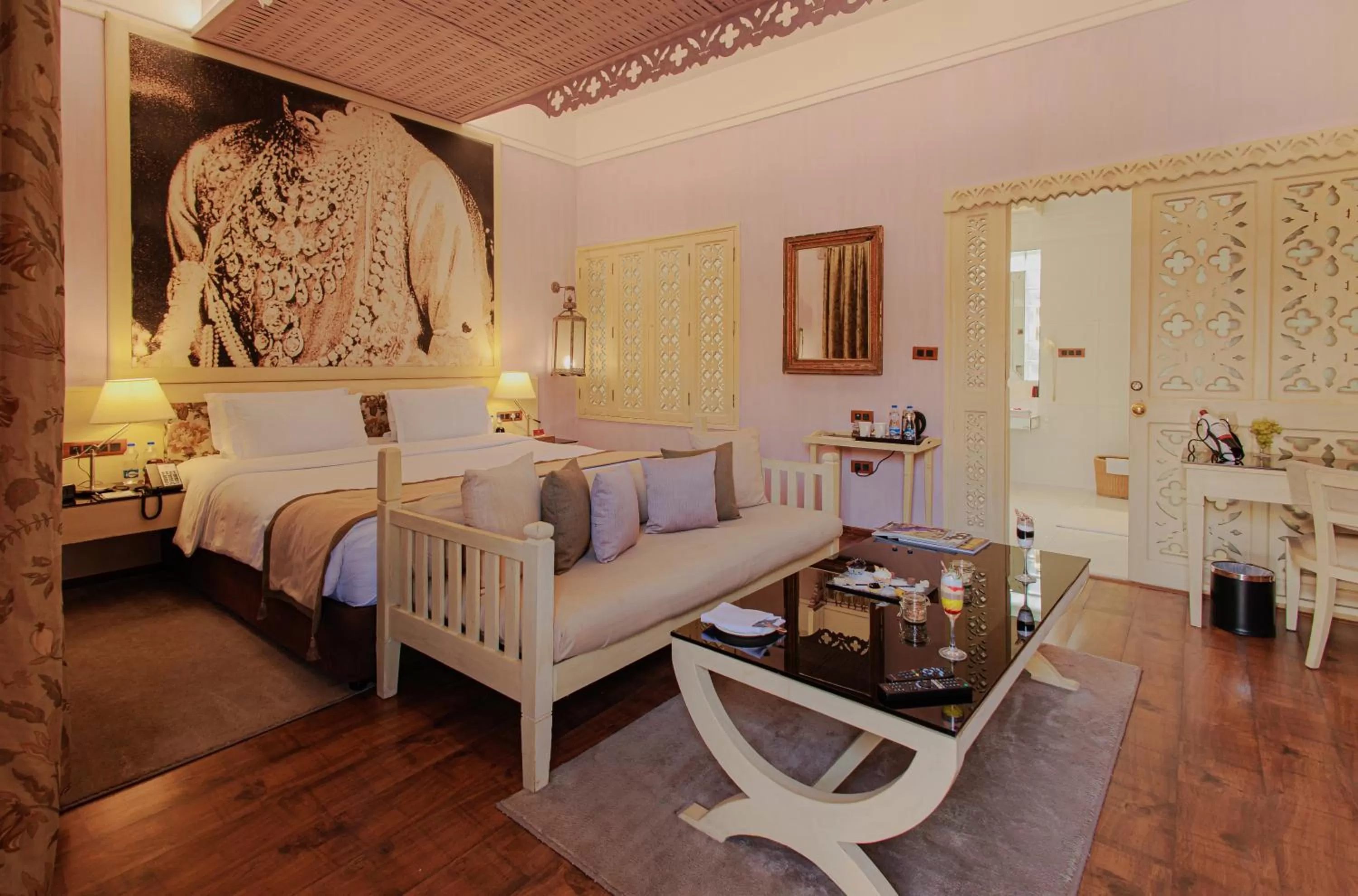 Bedroom, Bed in Ajit Bhawan - A Palace Resort