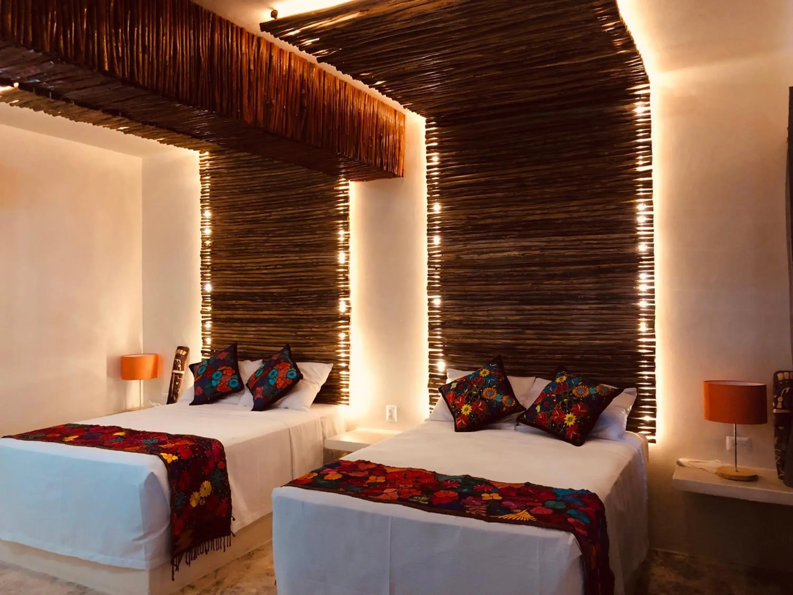 Bed in Tierra maya Hotel & Sanctuary