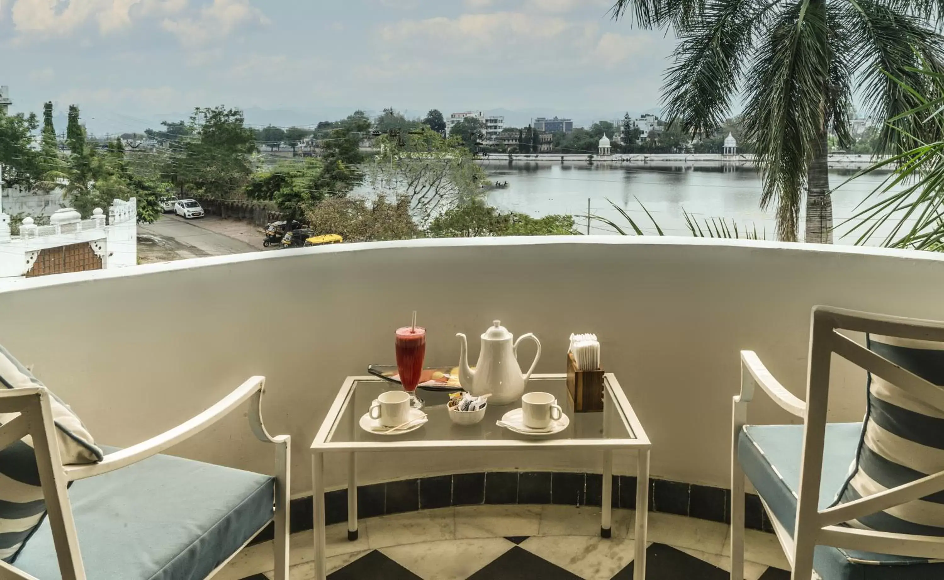 Balcony/Terrace in Swaroop Vilas - Lake Facing Boutique Hotel