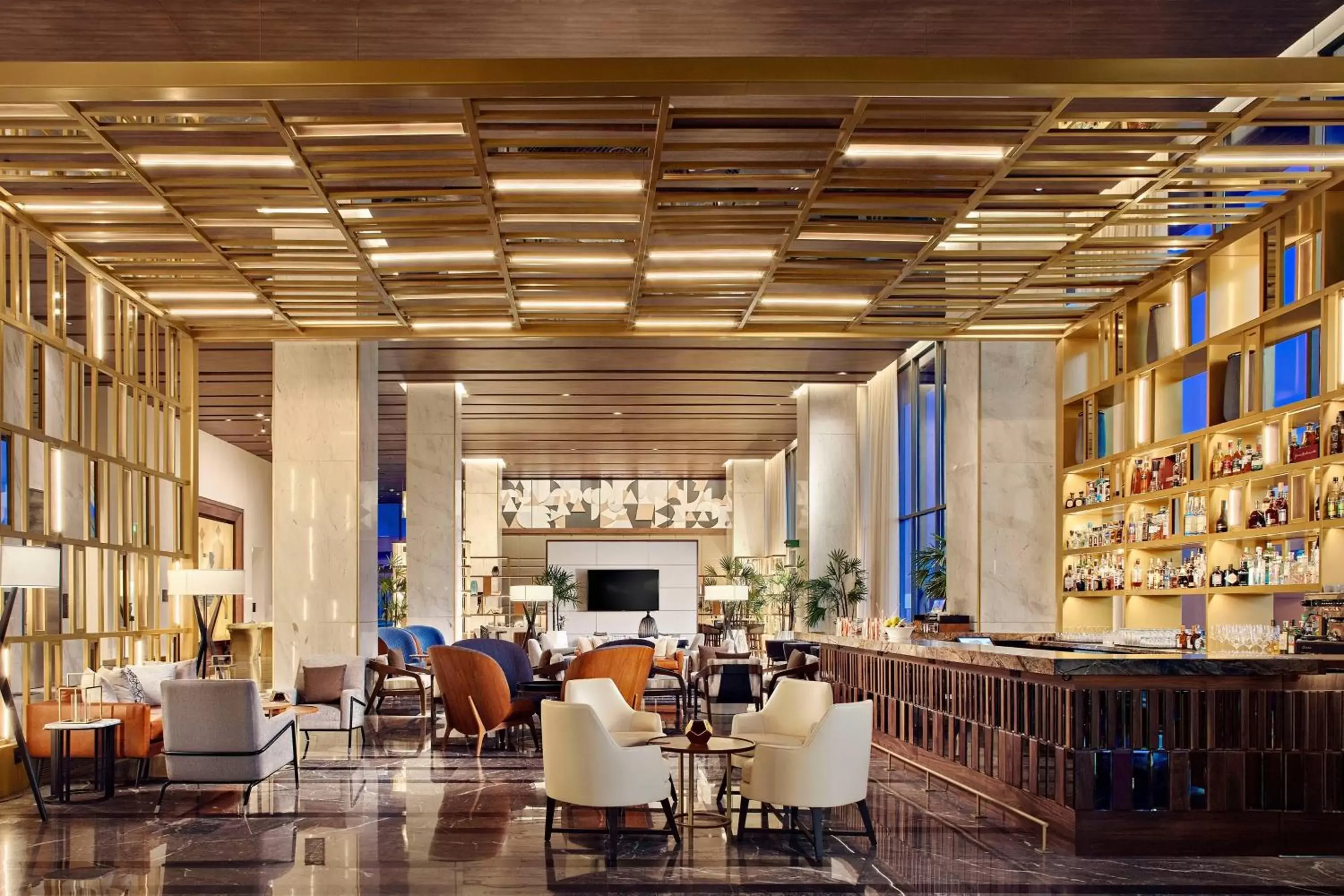 Lobby or reception, Lounge/Bar in JW Marriott Hotel Monterrey Valle