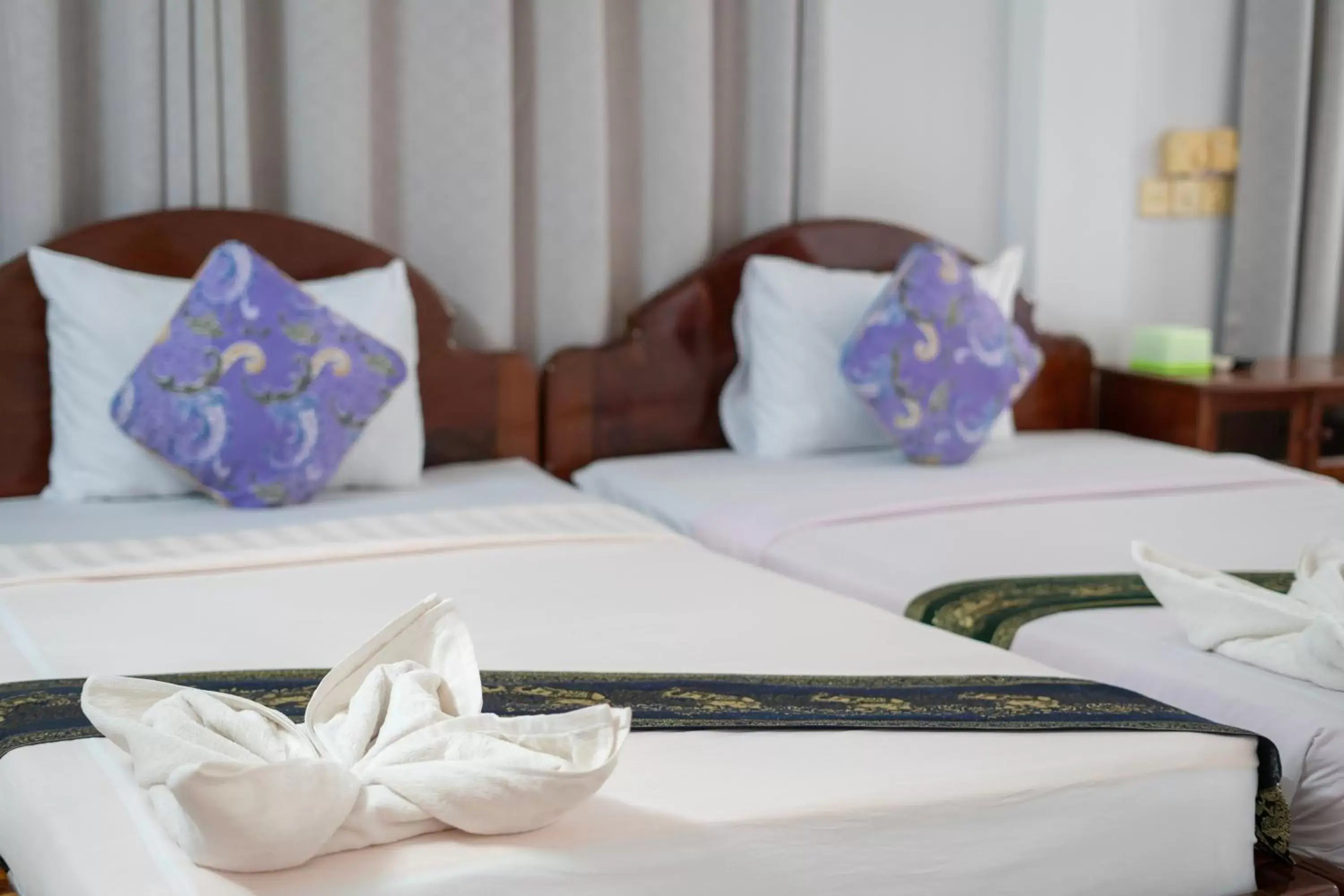 Guests, Bed in Siem Reap Riverside Hotel