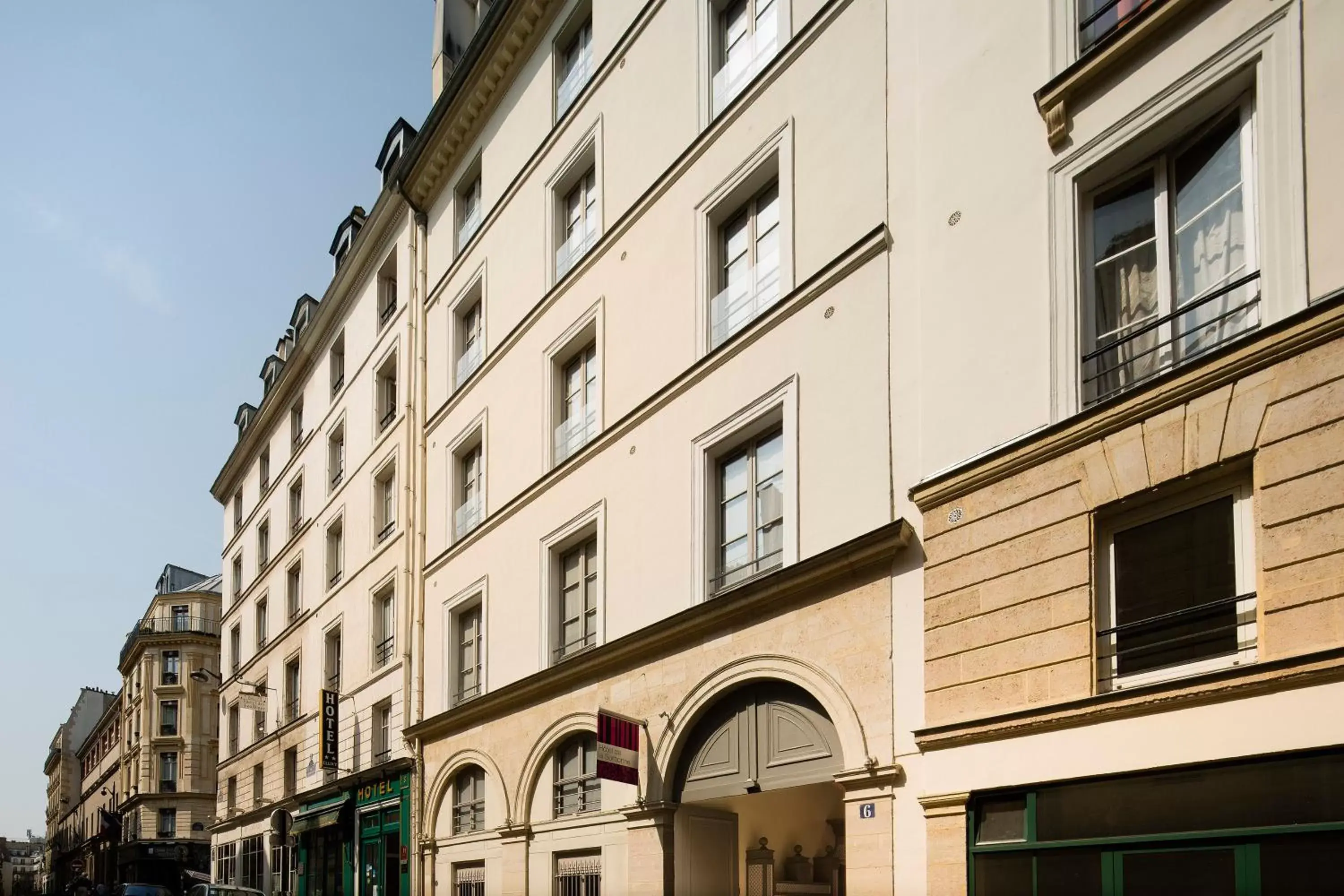 Facade/entrance, Property Building in Hotel Design Sorbonne
