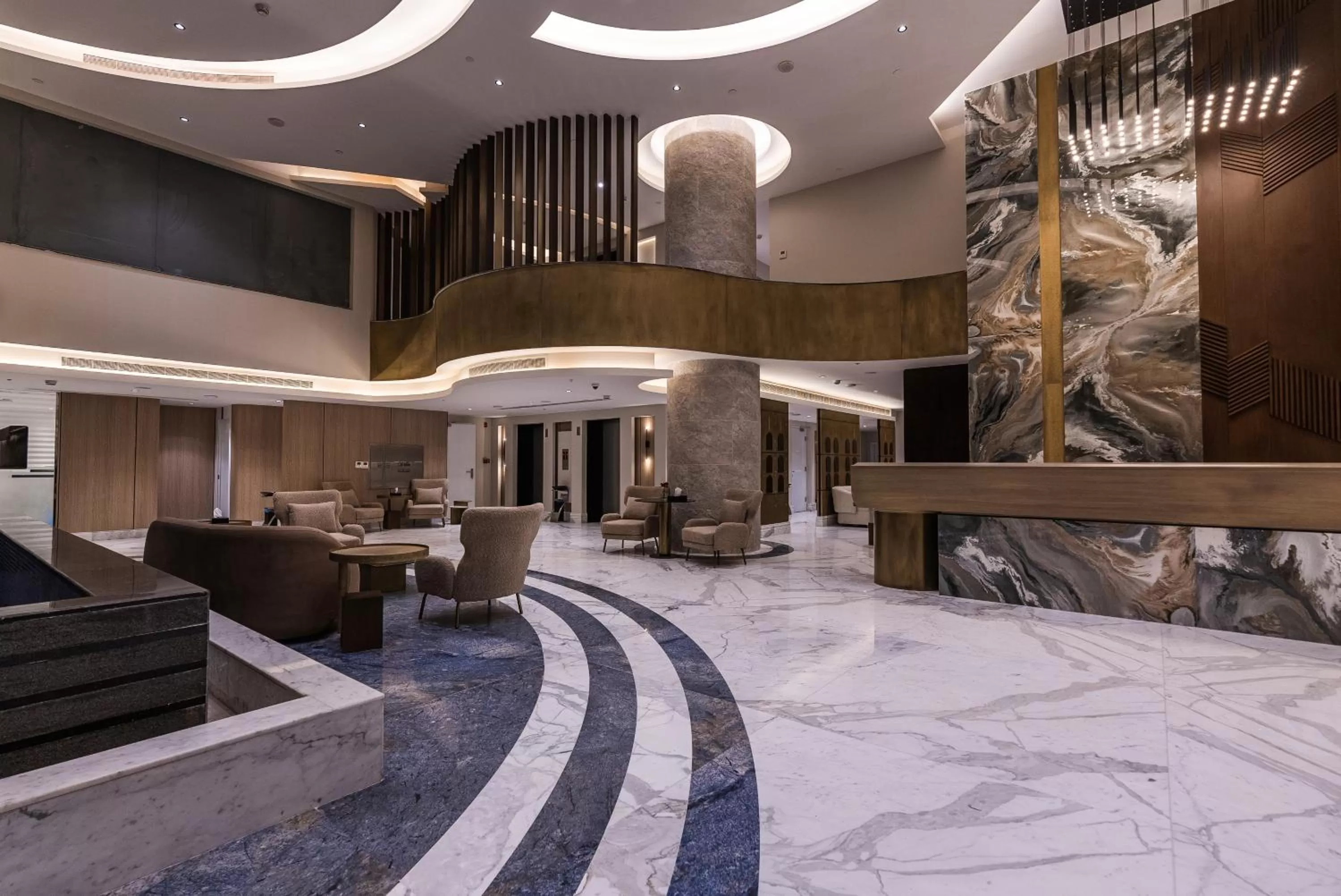 Lobby or reception in Tura Hotel Olaya - فندق ترى العليا