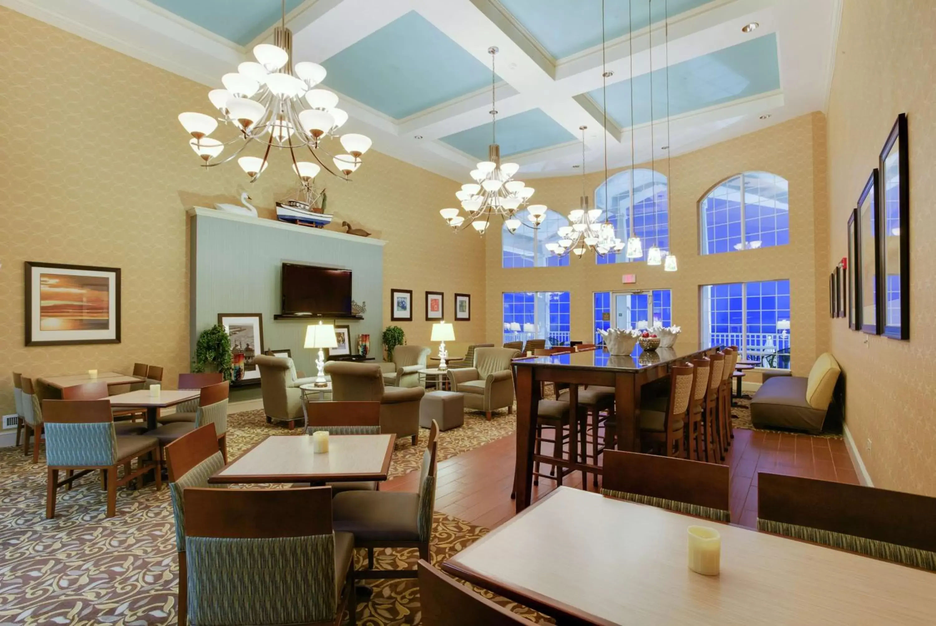 Lobby or reception, Restaurant/Places to Eat in Hampton Inn & Suites Chincoteague-Waterfront, Va