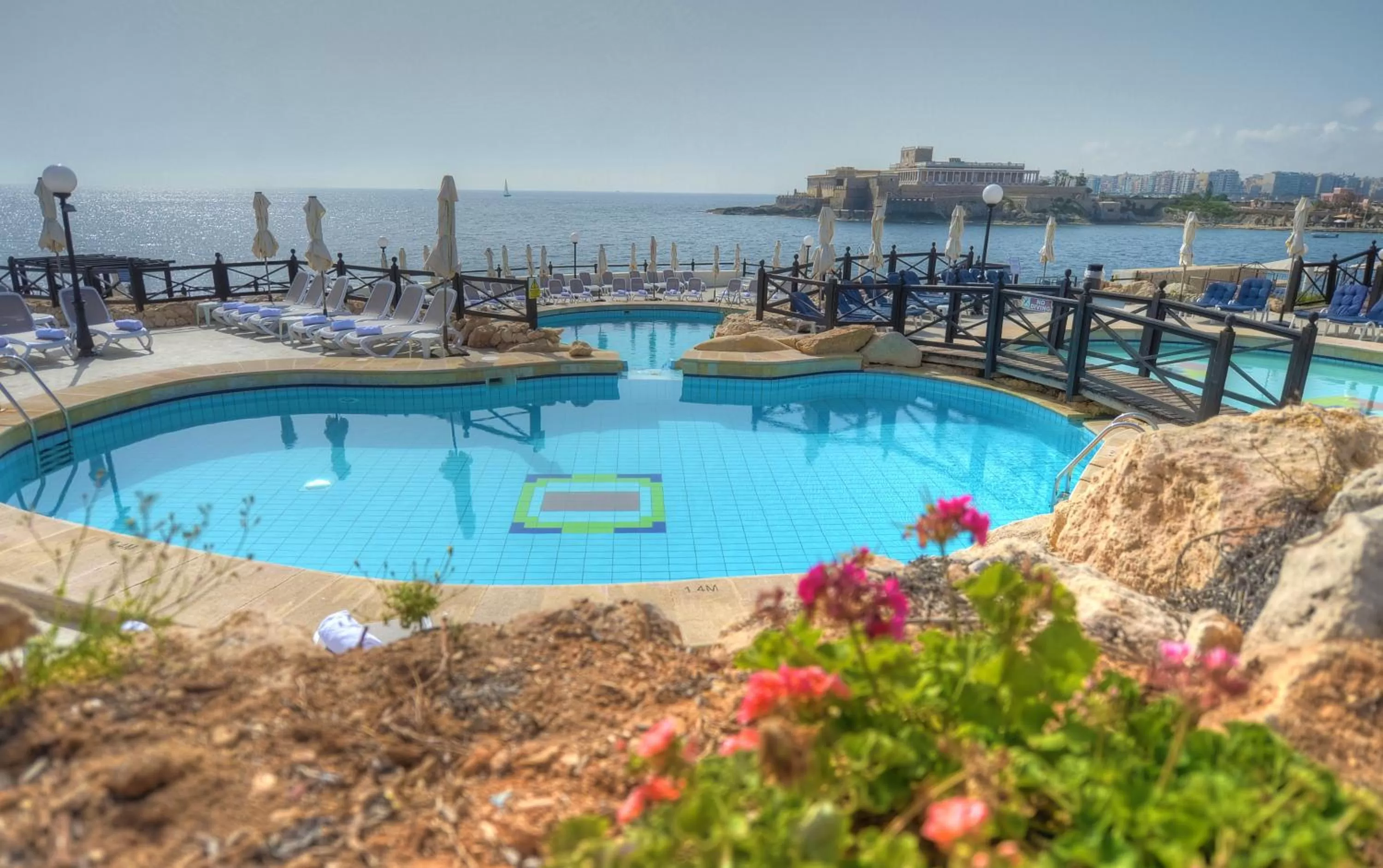 Pool view in Radisson Blu Resort, Malta St. Julian's