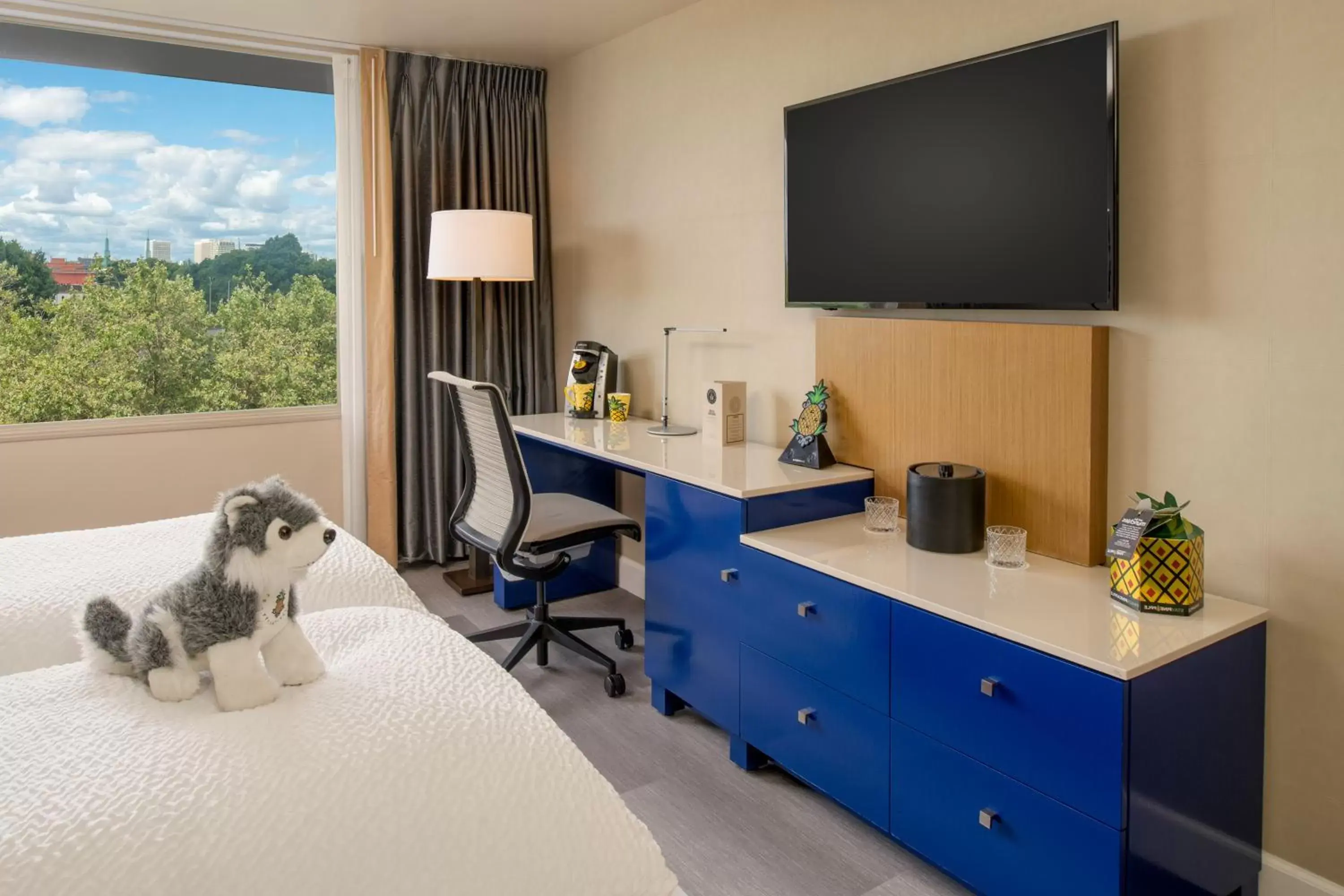 TV and multimedia, Pets in Staypineapple, Hotel Rose, Downtown Portland