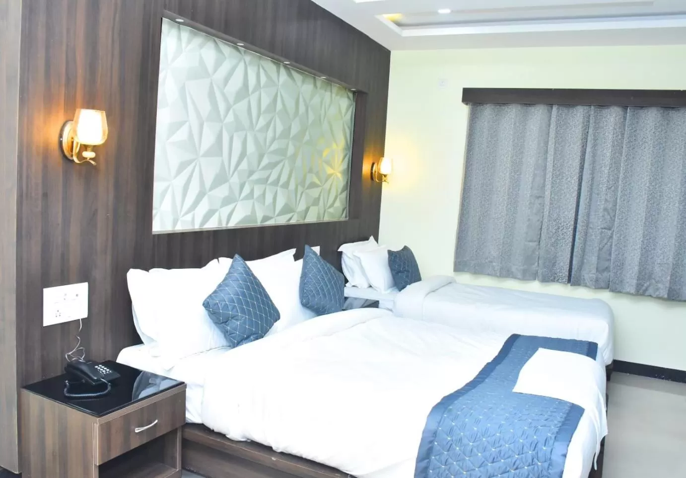 Bed in Hotel La Gowri, Coorg