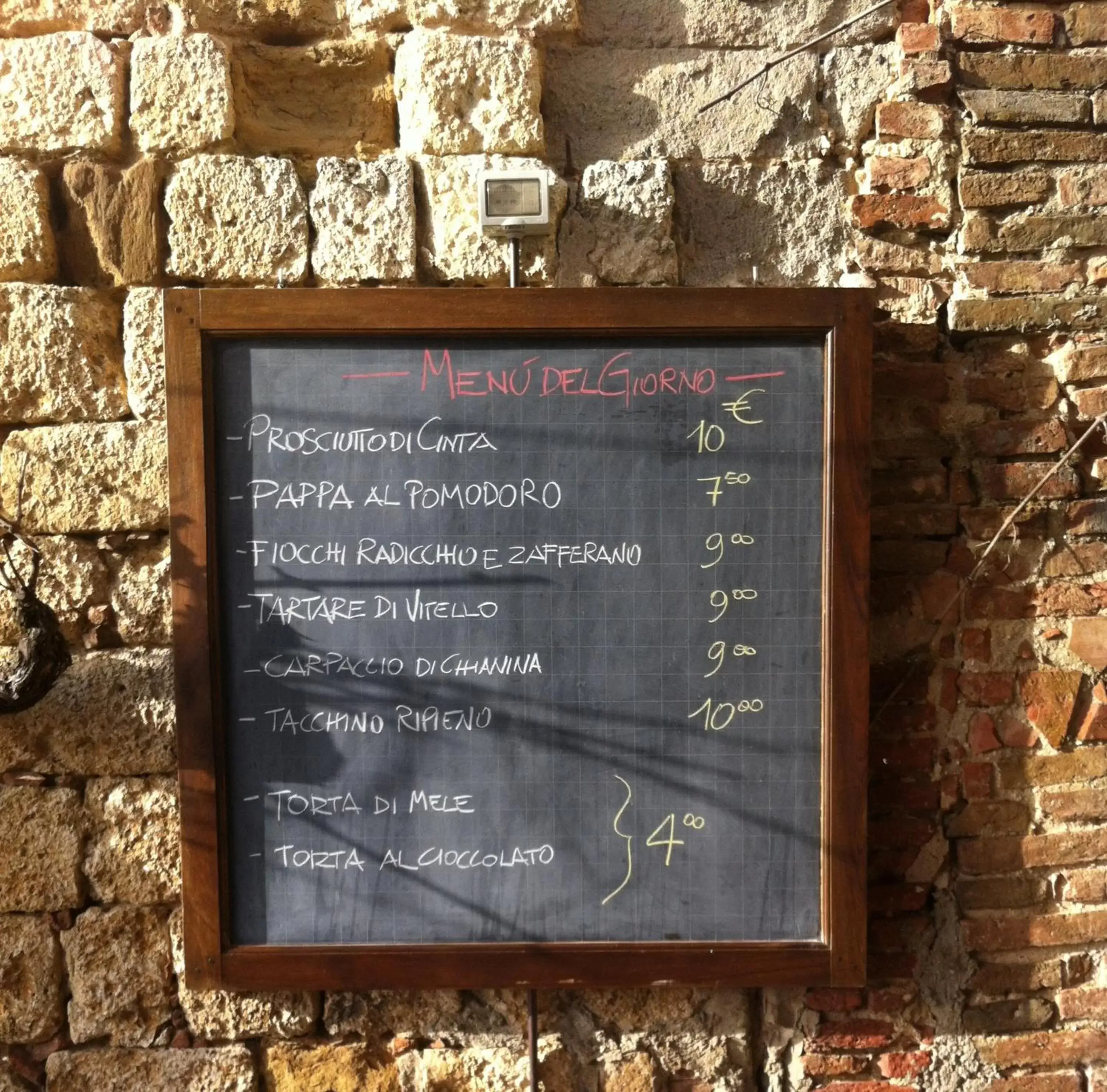 Restaurant/places to eat in La Locanda Di San Francesco