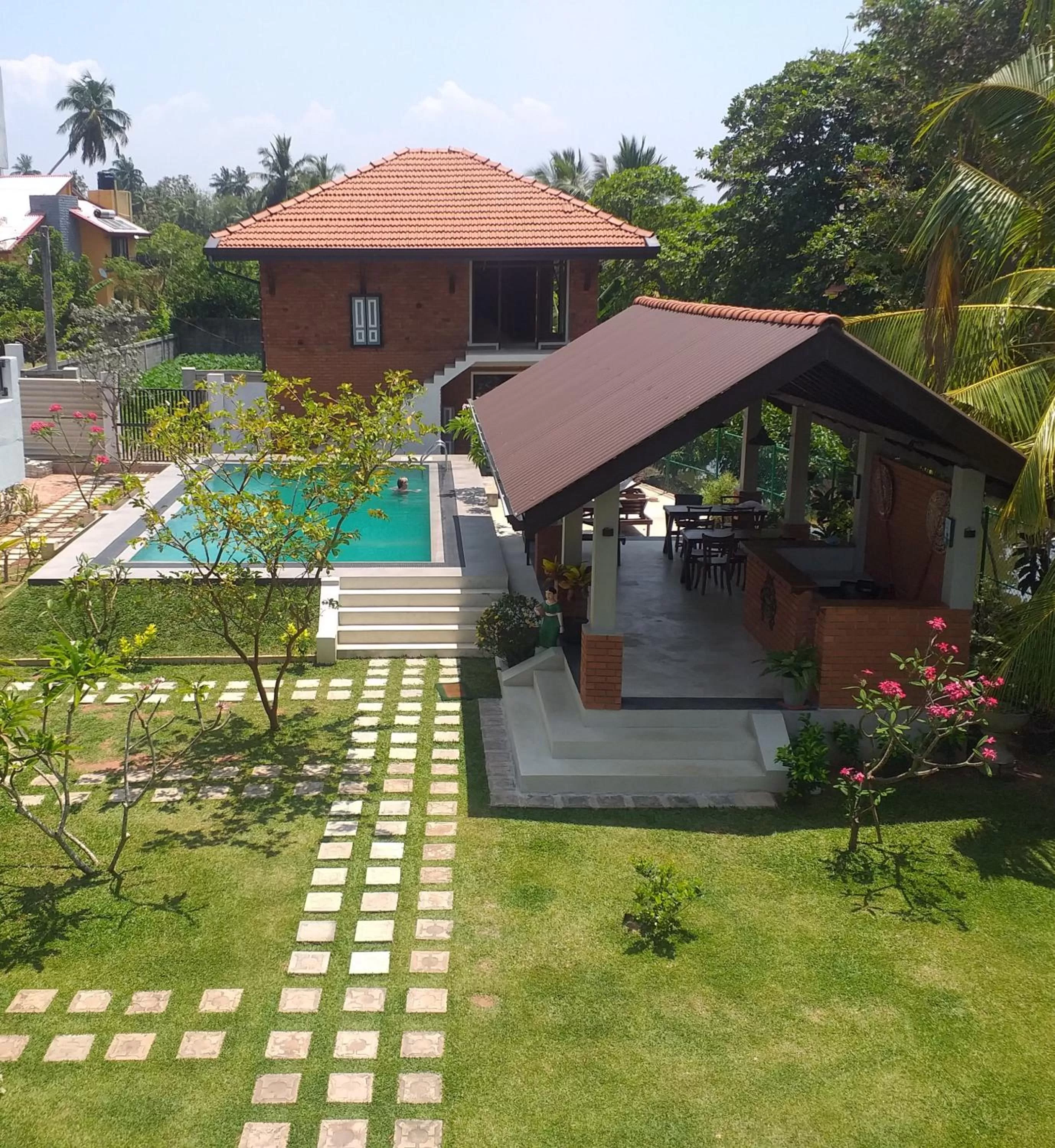 Pool view in Green Wood Villa Negombo
