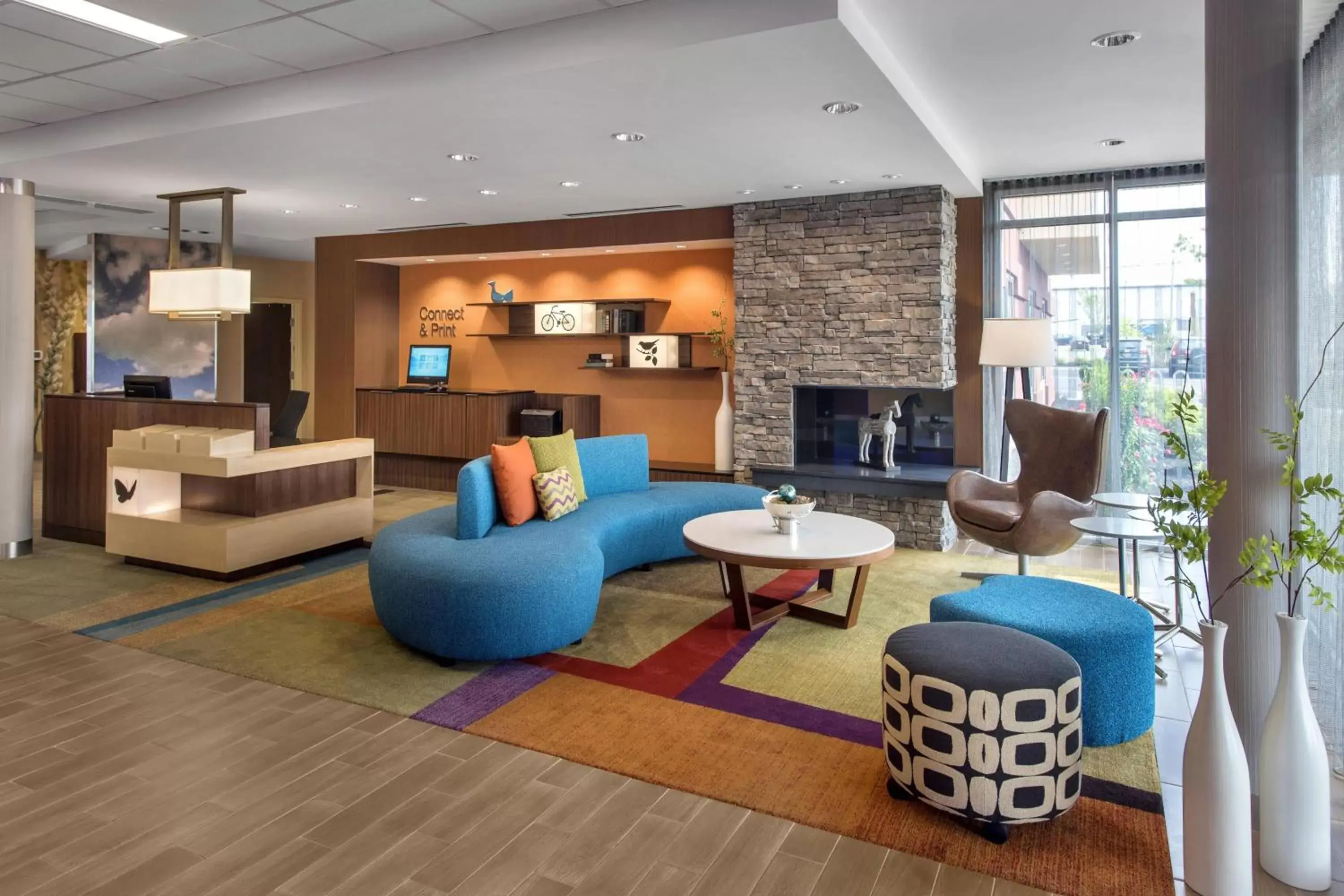 Lobby or reception, Seating Area in Fairfield Inn & Suites by Marriott New Castle