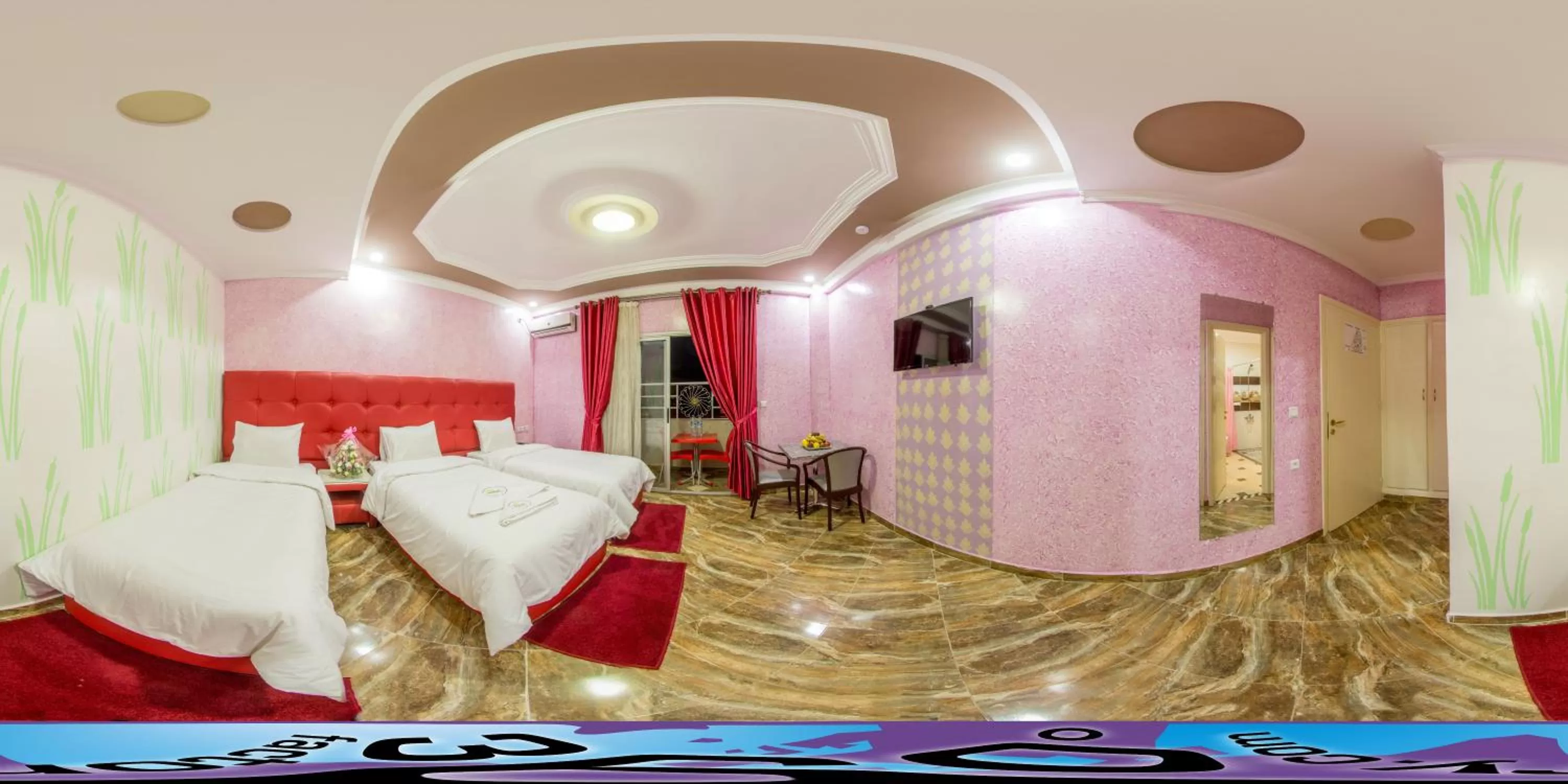 Bed in Hôtel Hadaik Ain Asserdoune