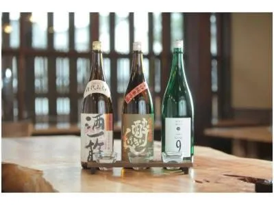 Alcoholic drinks in Ryori Ryokan Tsurugata