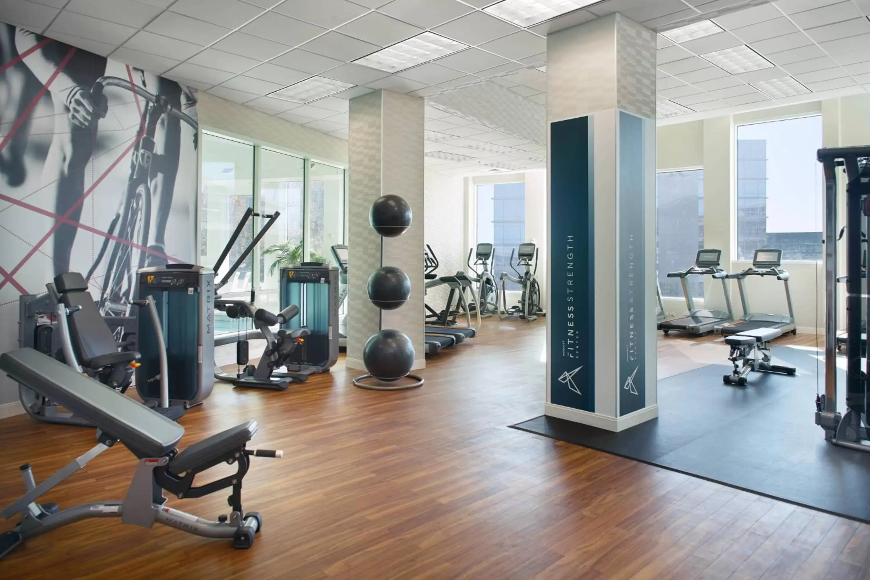 Fitness centre/facilities, Fitness Center/Facilities in Atlanta Airport Marriott Gateway