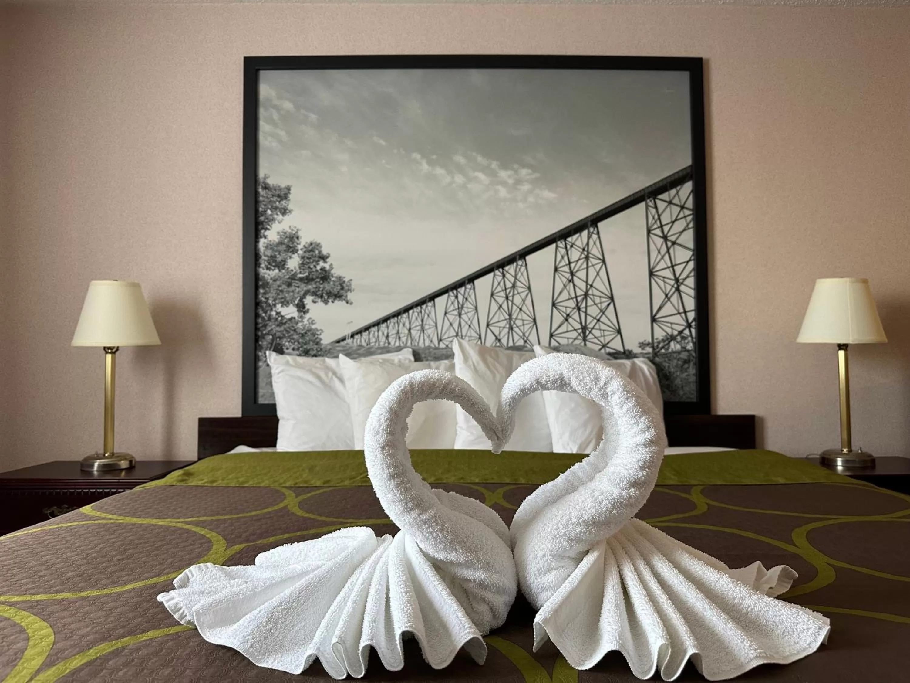 Bed in Super 8 by Wyndham Lethbridge