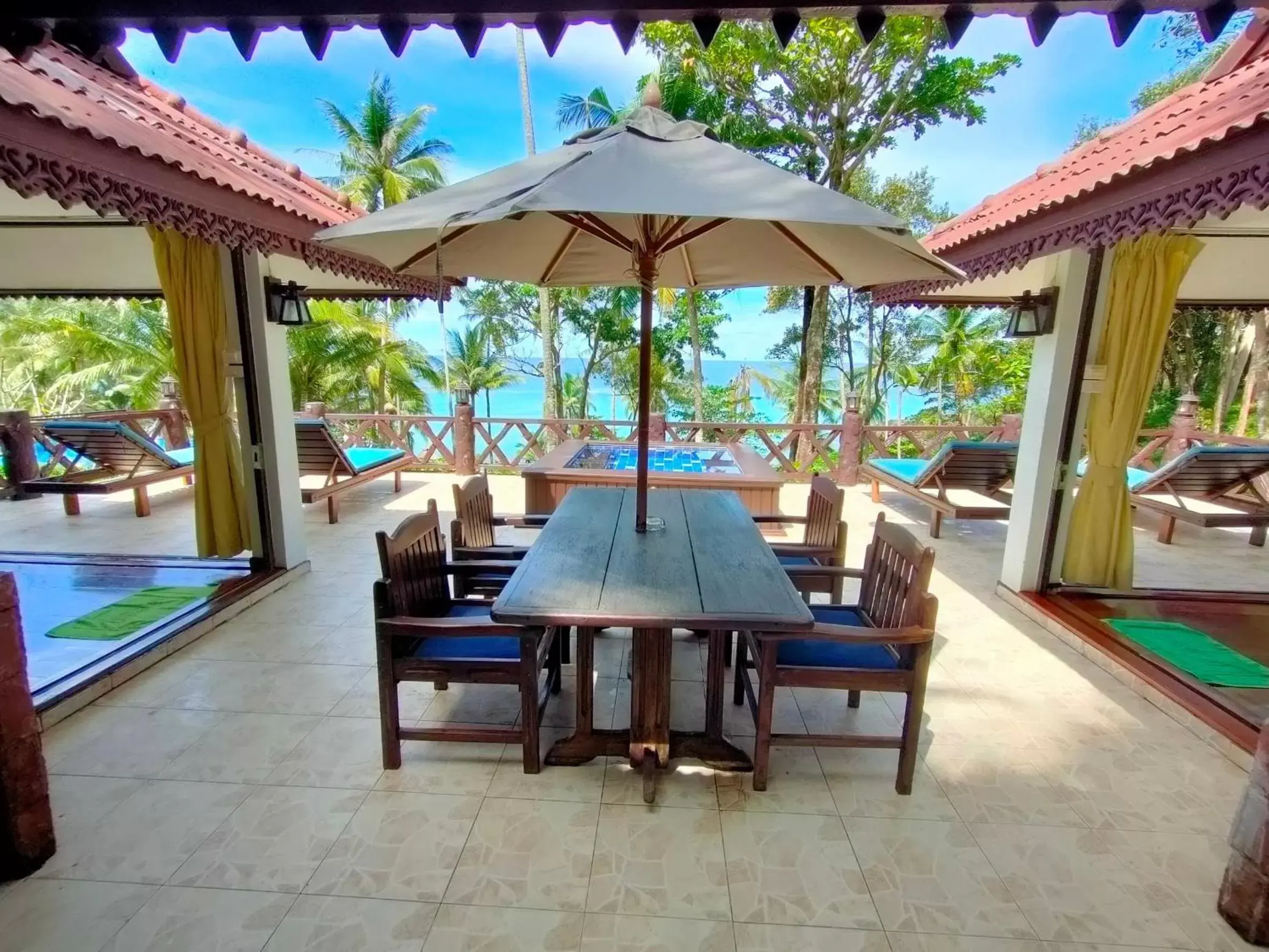 Patio in Koh Kood Beach Resort