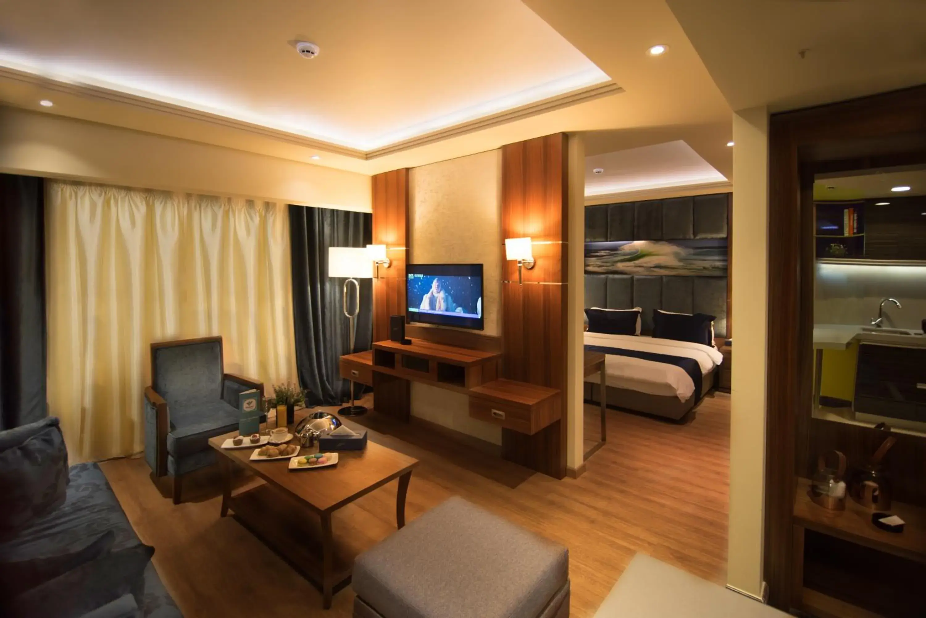 Living room, Bed in Gems Hotel Living room, Bed in Gems Hotel