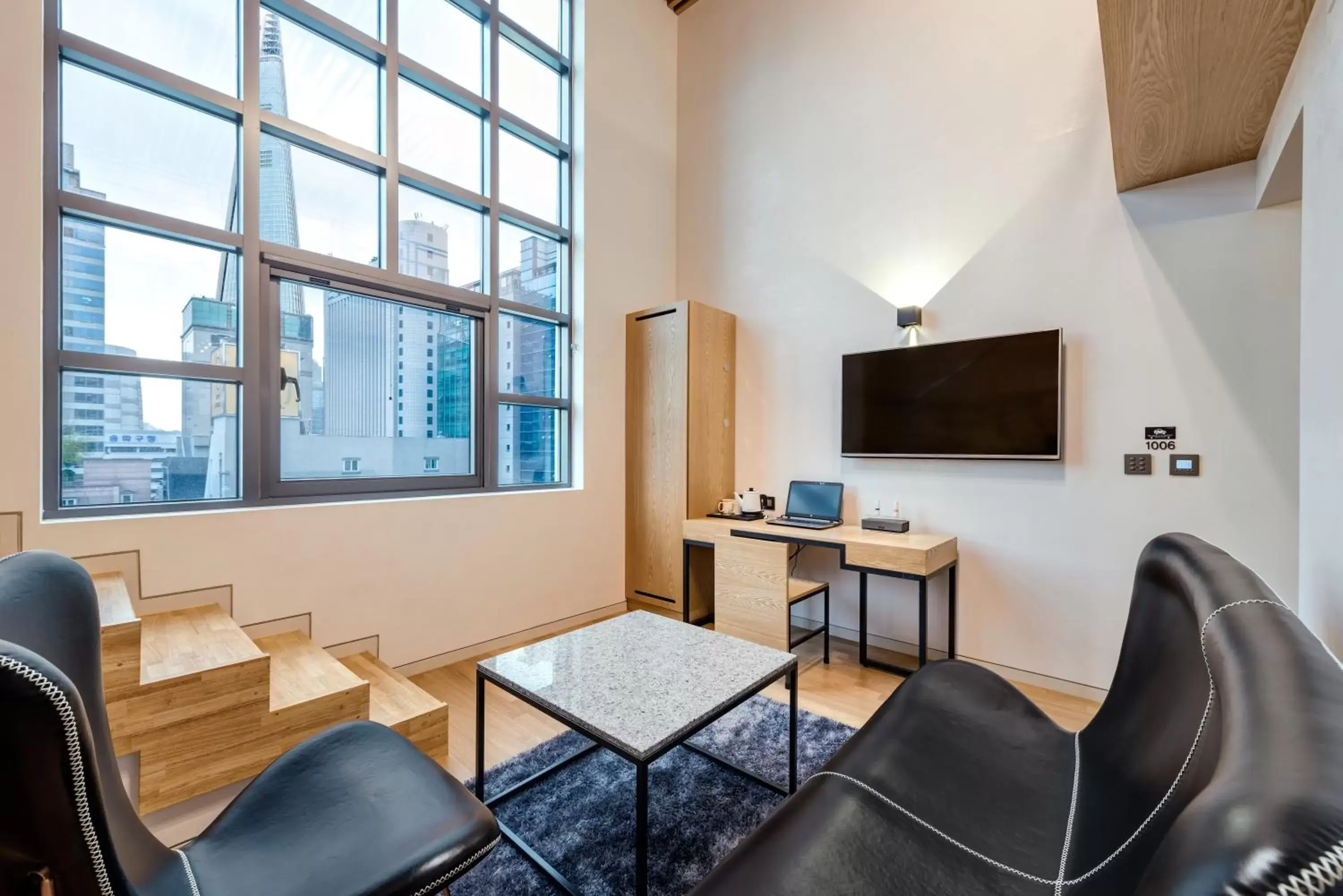 Living room in Delight Hotel Jamsil Living room in Delight Hotel Jamsil