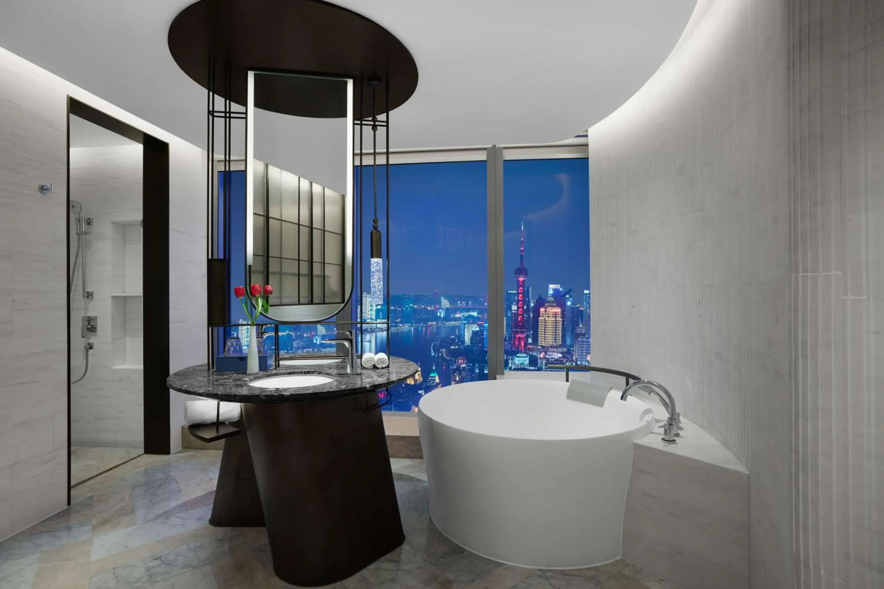 Bathroom in Conrad By Hilton Shanghai