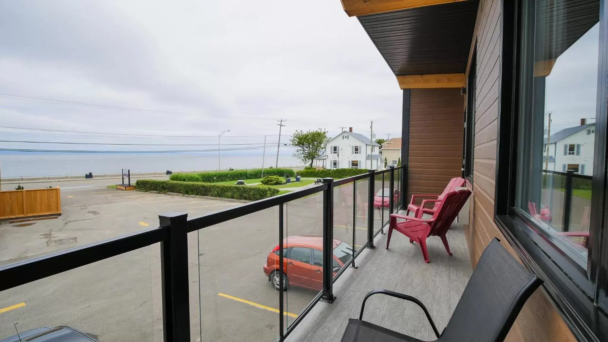 Balcony/Terrace in Hostellerie Baie Bleue