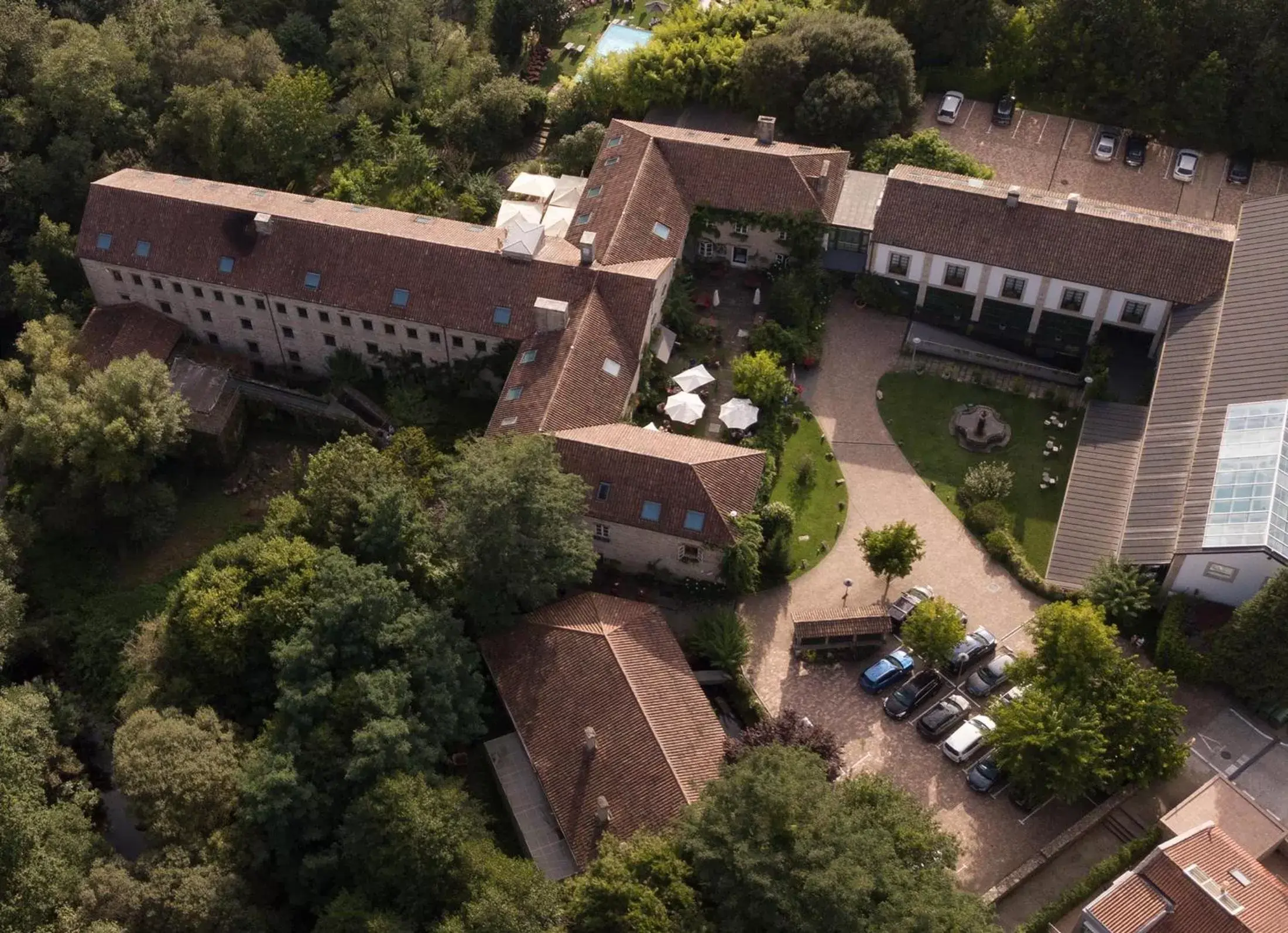 Property building, Bird's-eye View in A Quinta Da Auga Hotel Spa Relais & Chateaux
