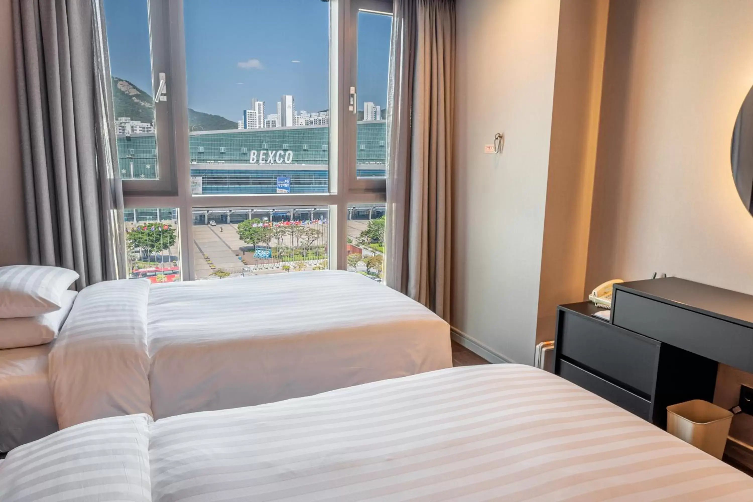 Bed in Haeundae Centum Hotel