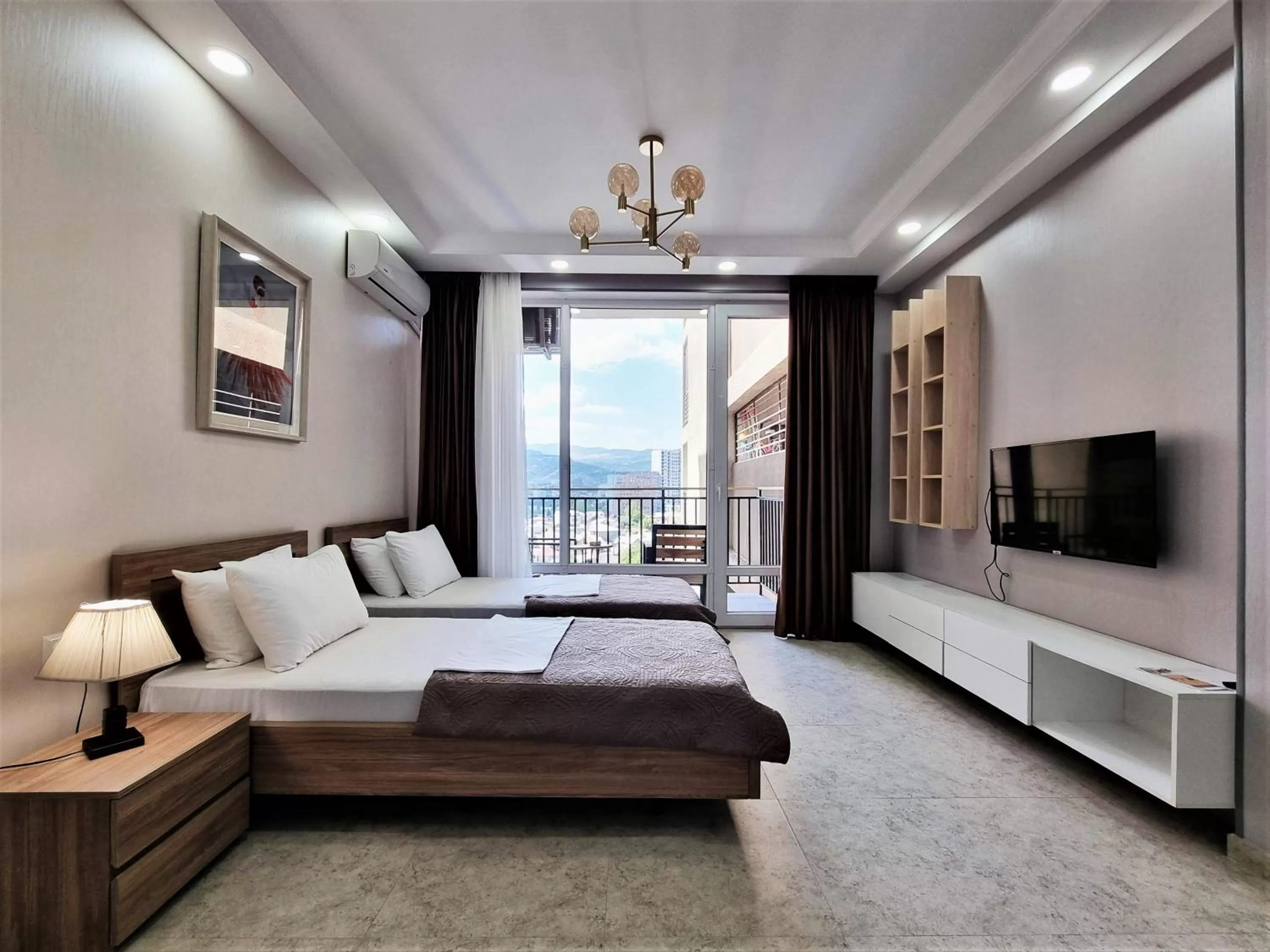 Living room, Bed in MD Apart Tbilisi