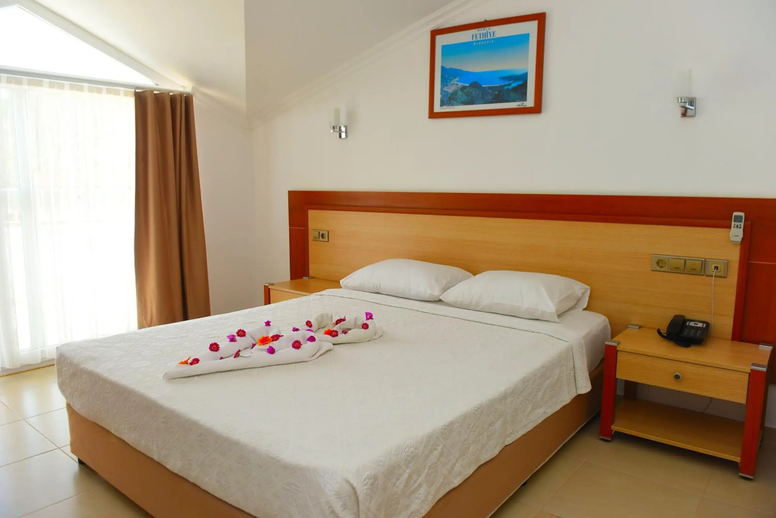 Bed in Oludeniz Turquoise Hotel