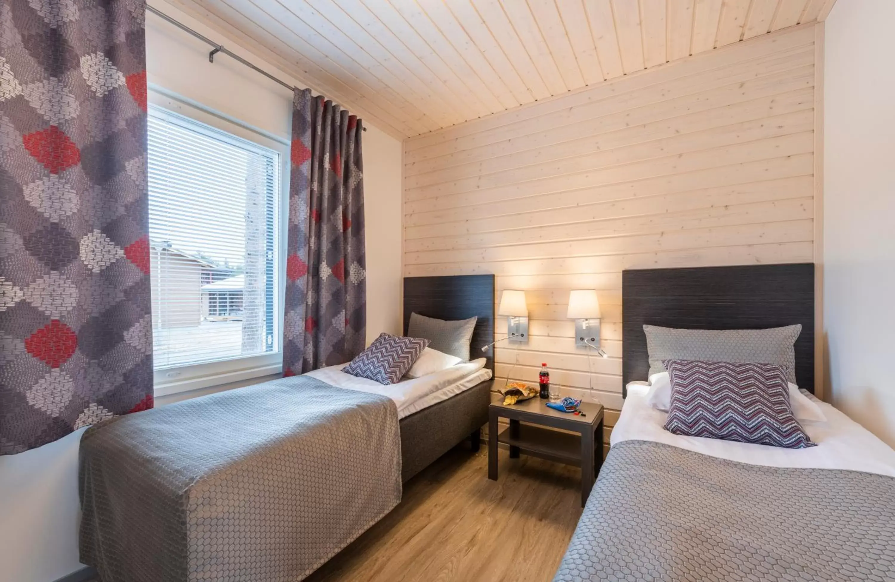 Bedroom, Bed in Holiday Club Kuusamon Tropiikki