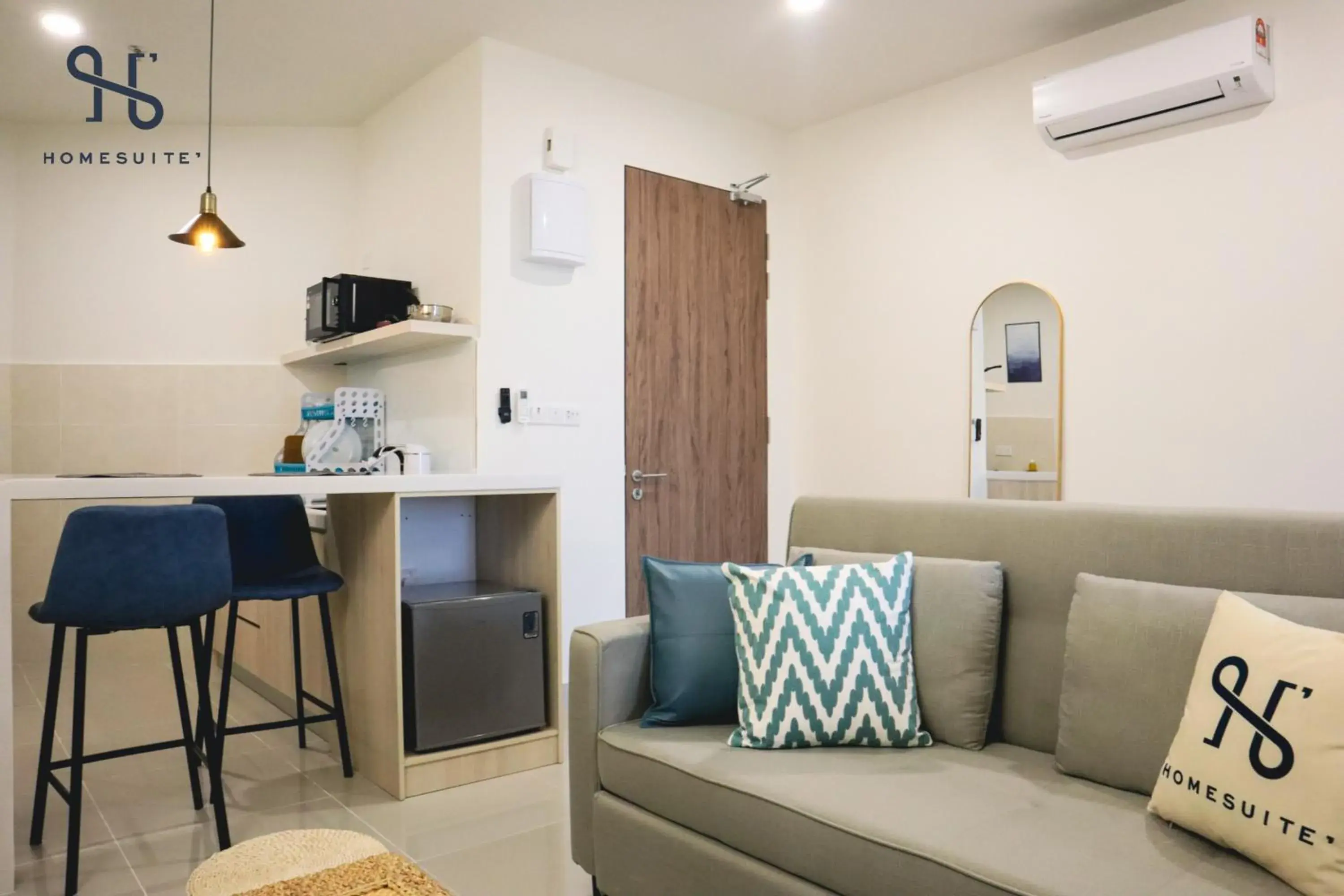 Kitchen or kitchenette, Seating Area in Homesuite' Home @ The Shore Kota Kinabalu