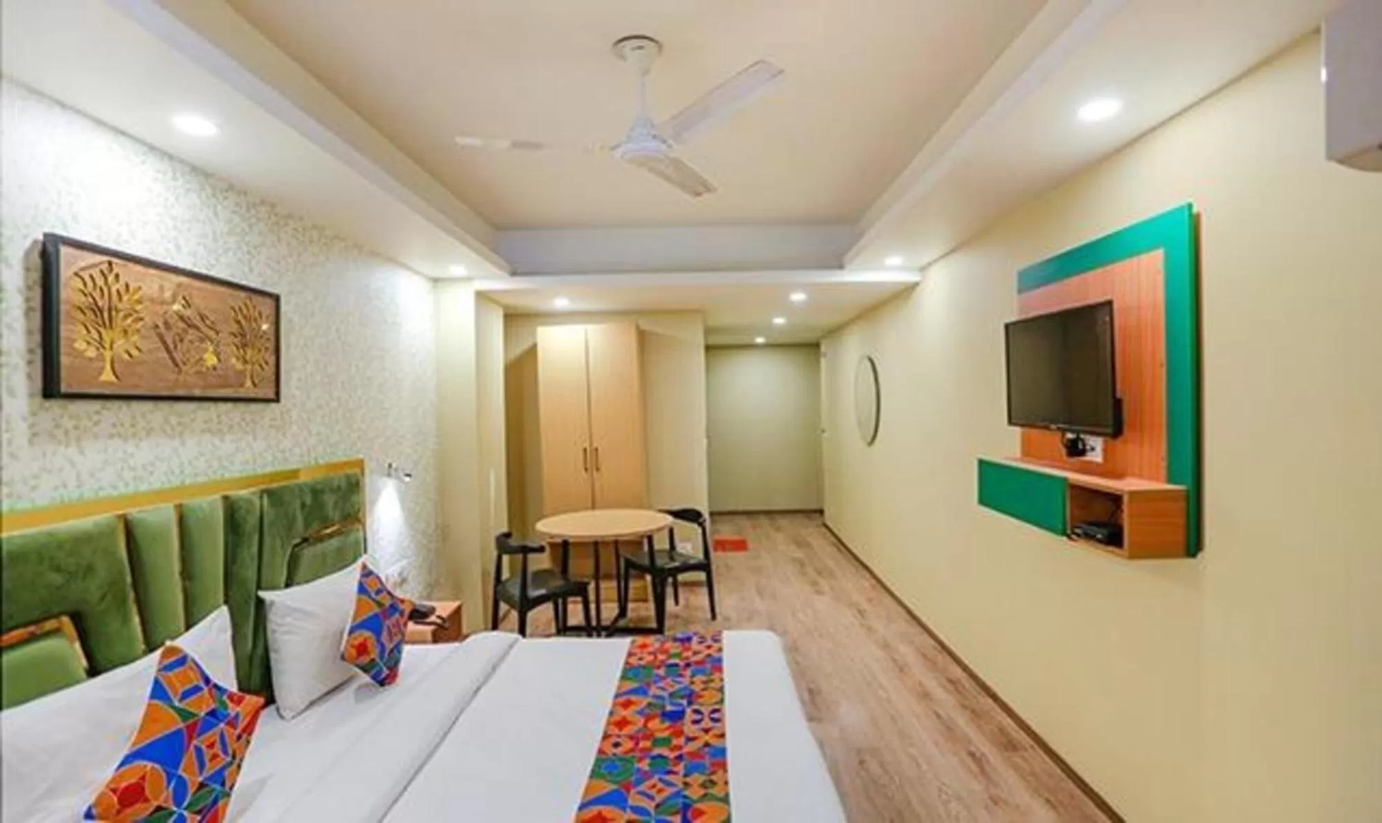 Bed in FabHotel Aerosky Grand