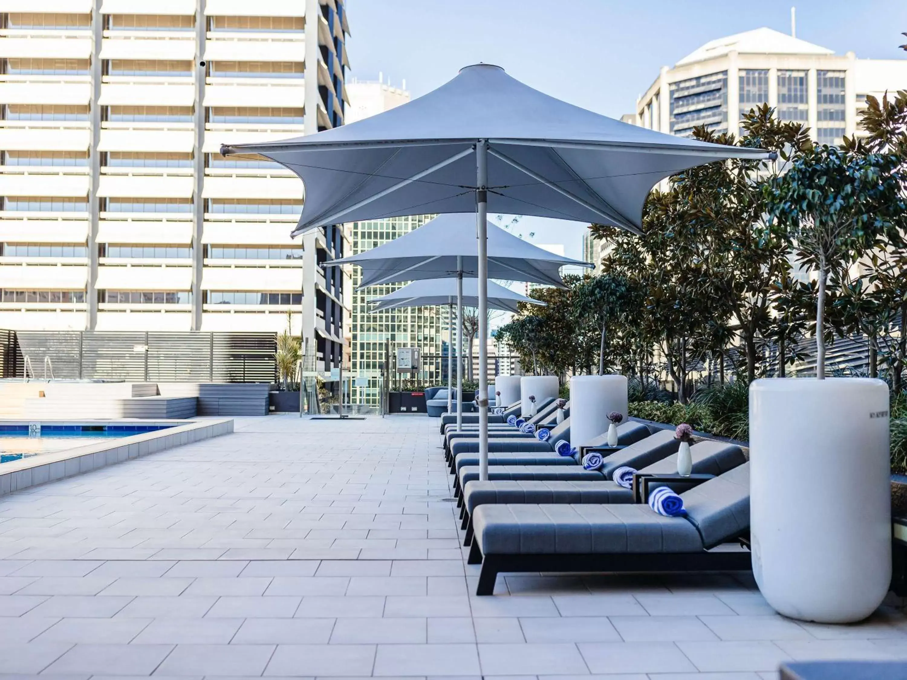 Pool view in Sofitel Brisbane Central