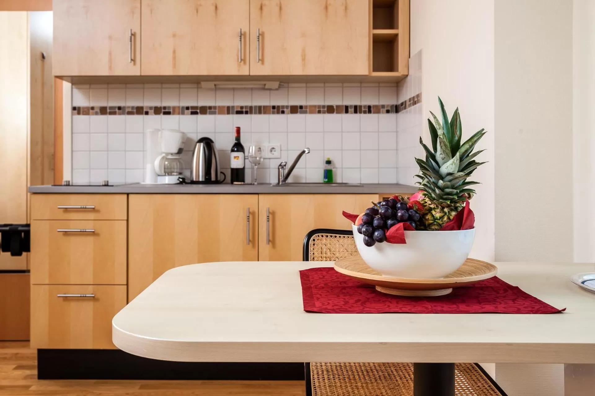 Kitchen or kitchenette in Spa Hotel Amsee