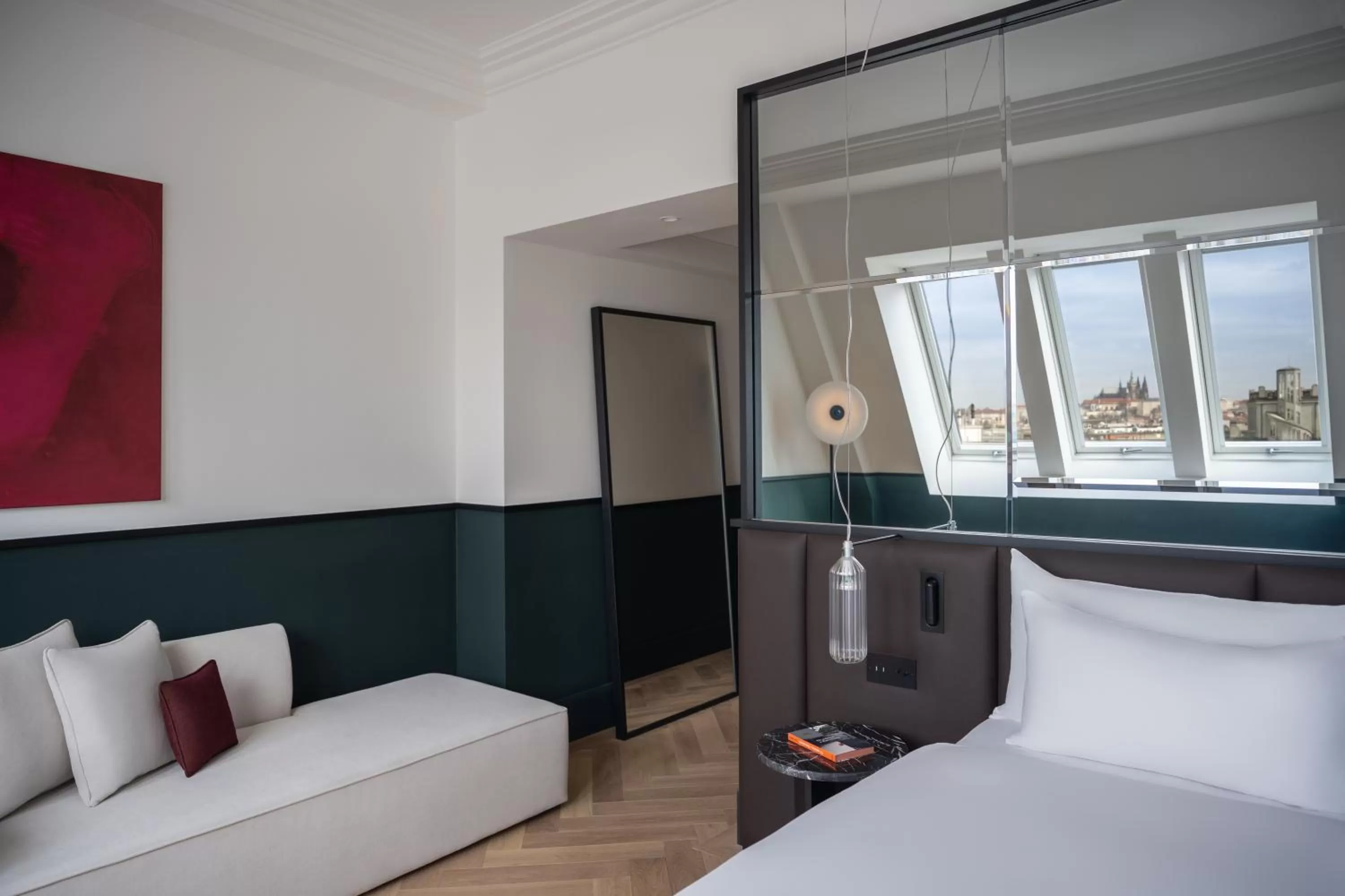 Bedroom, Bed in Almanac X Alcron Prague