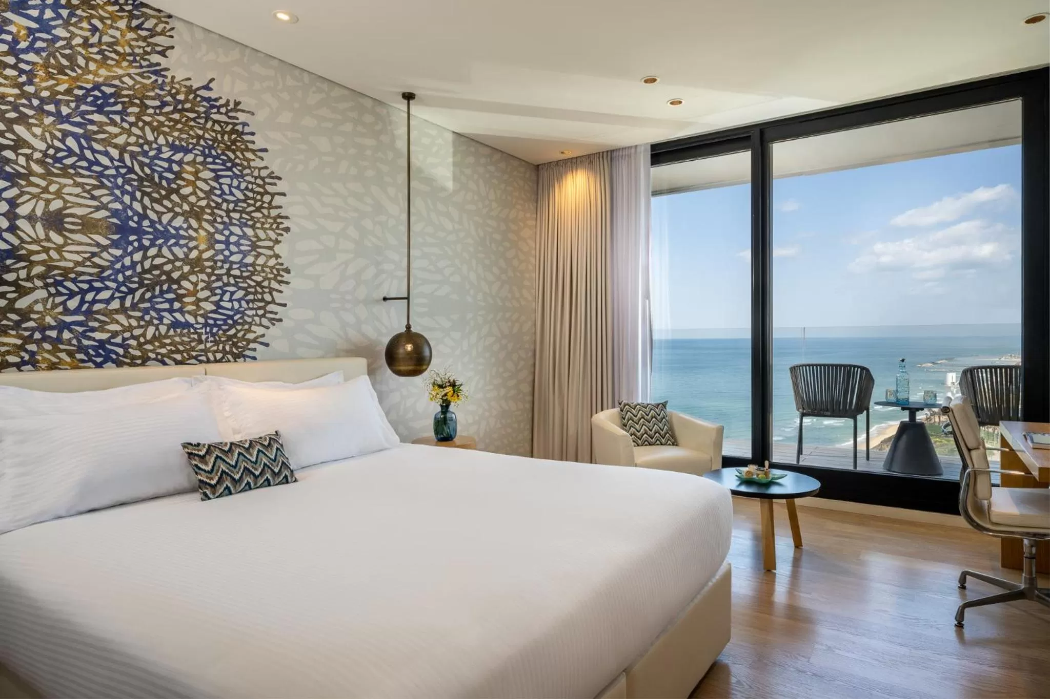 View (from property/room), Bed in Vert Lagoon Netanya By AFI Hotels