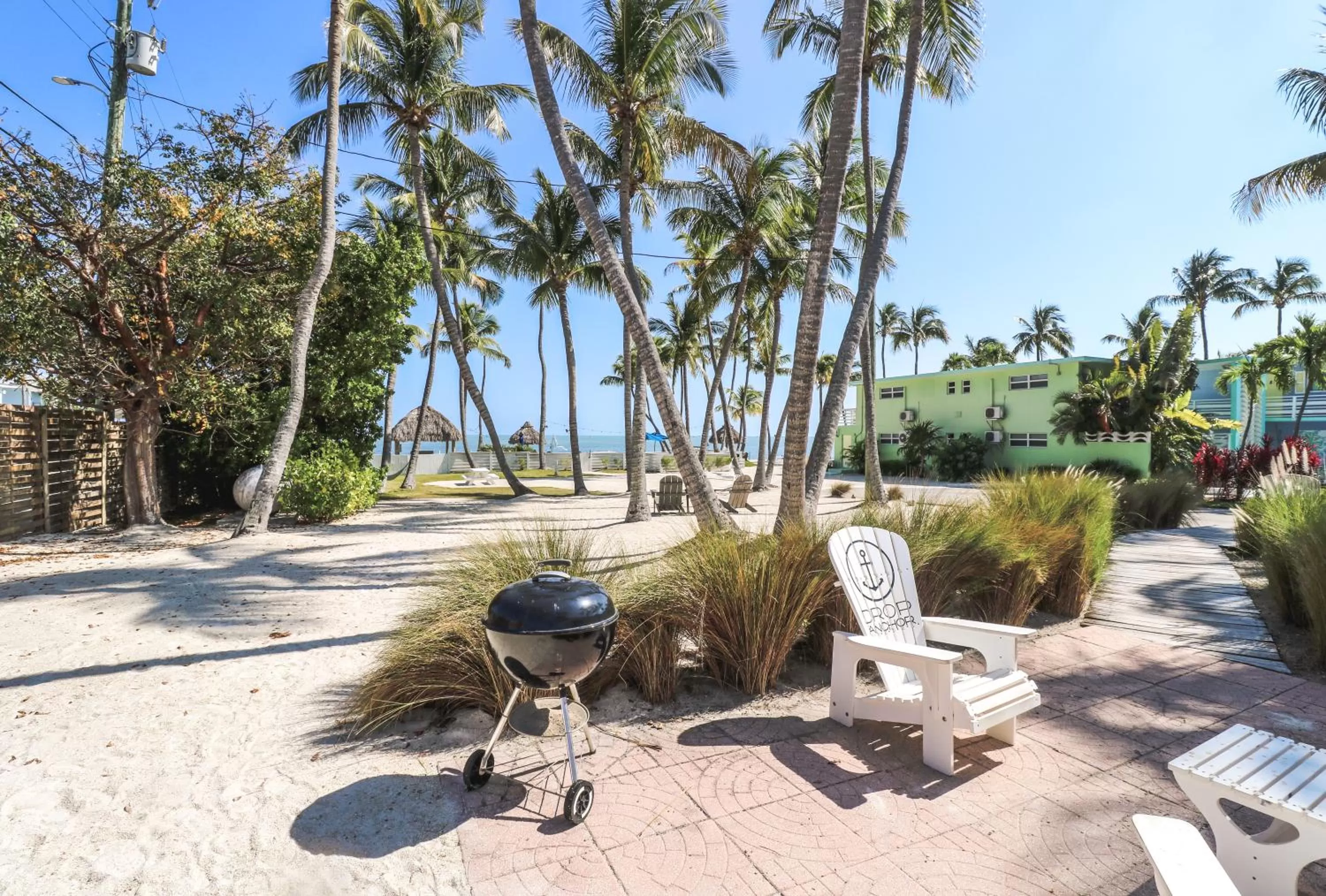 Patio in Drop Anchor Resort & Marina