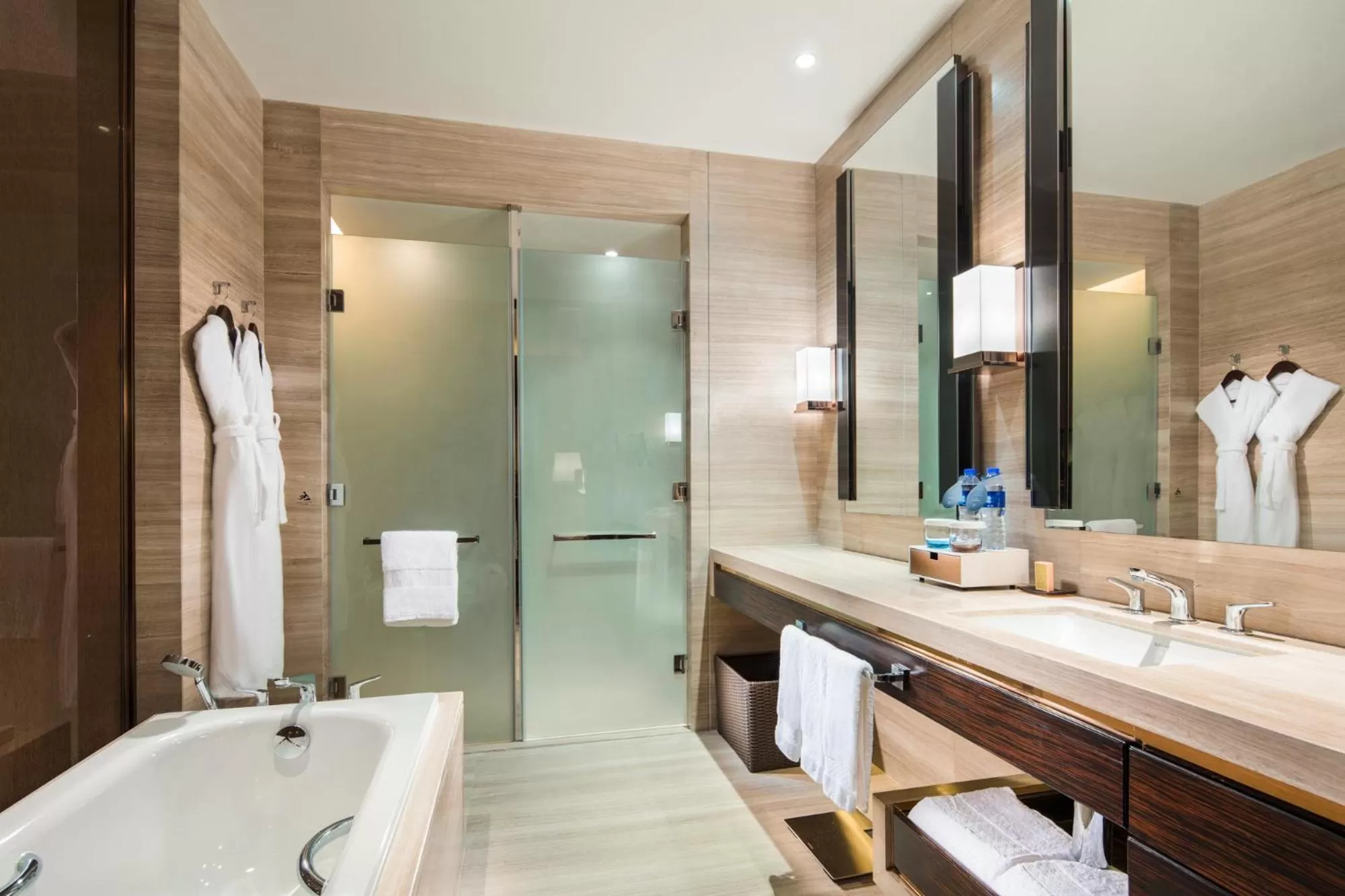 Bathroom in Hilton Shenzhen Futian, Metro Station at Hotel Front Door, Close to Futian Convention & Exhibition Center