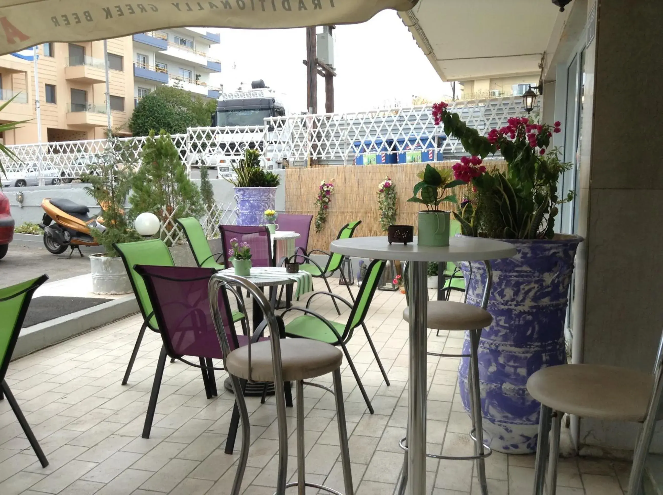 Patio in Pasiphae Heraklion Hotel