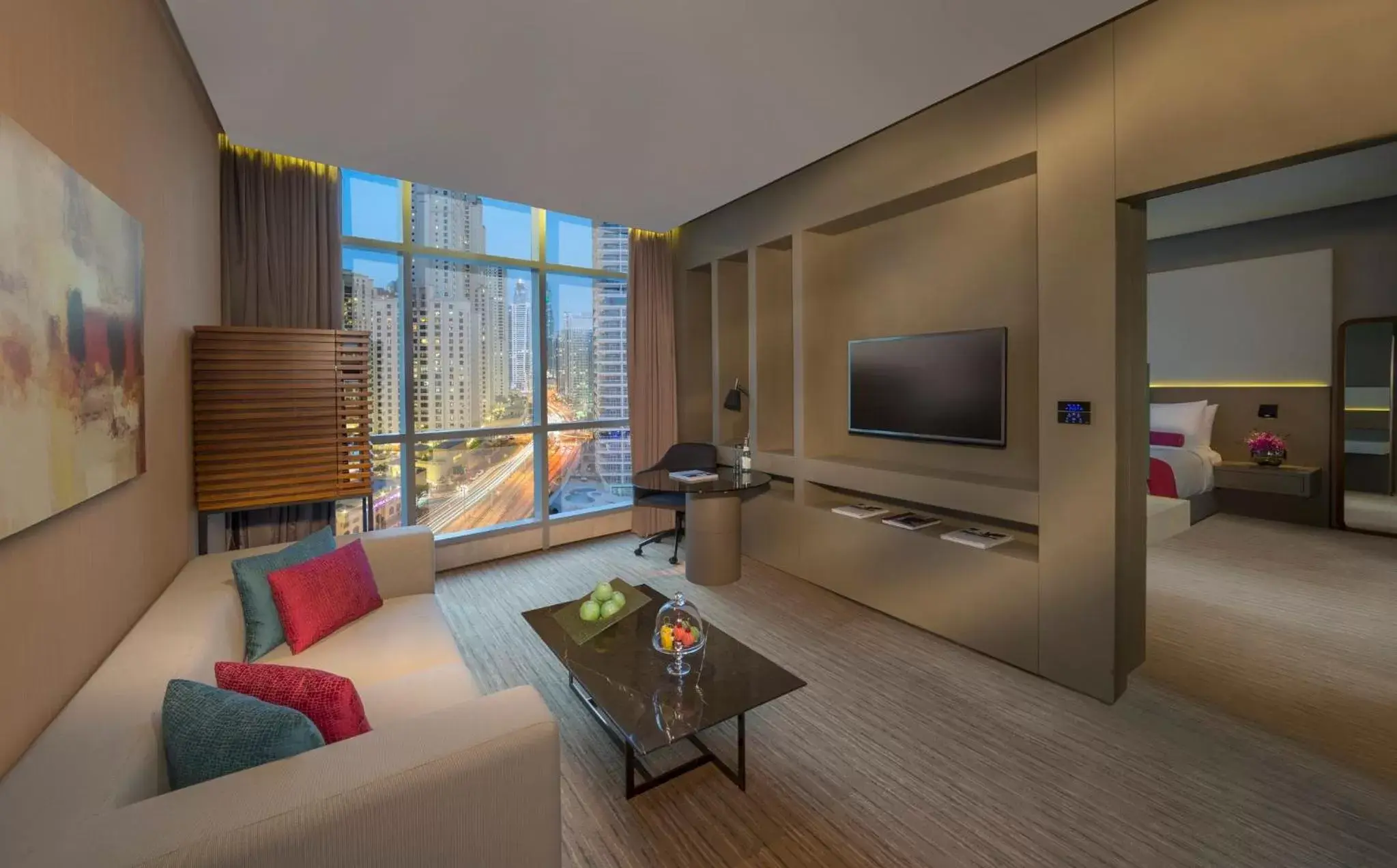 Photo of the whole room, TV/Entertainment Center in InterContinental Dubai Marina, an IHG Hotel