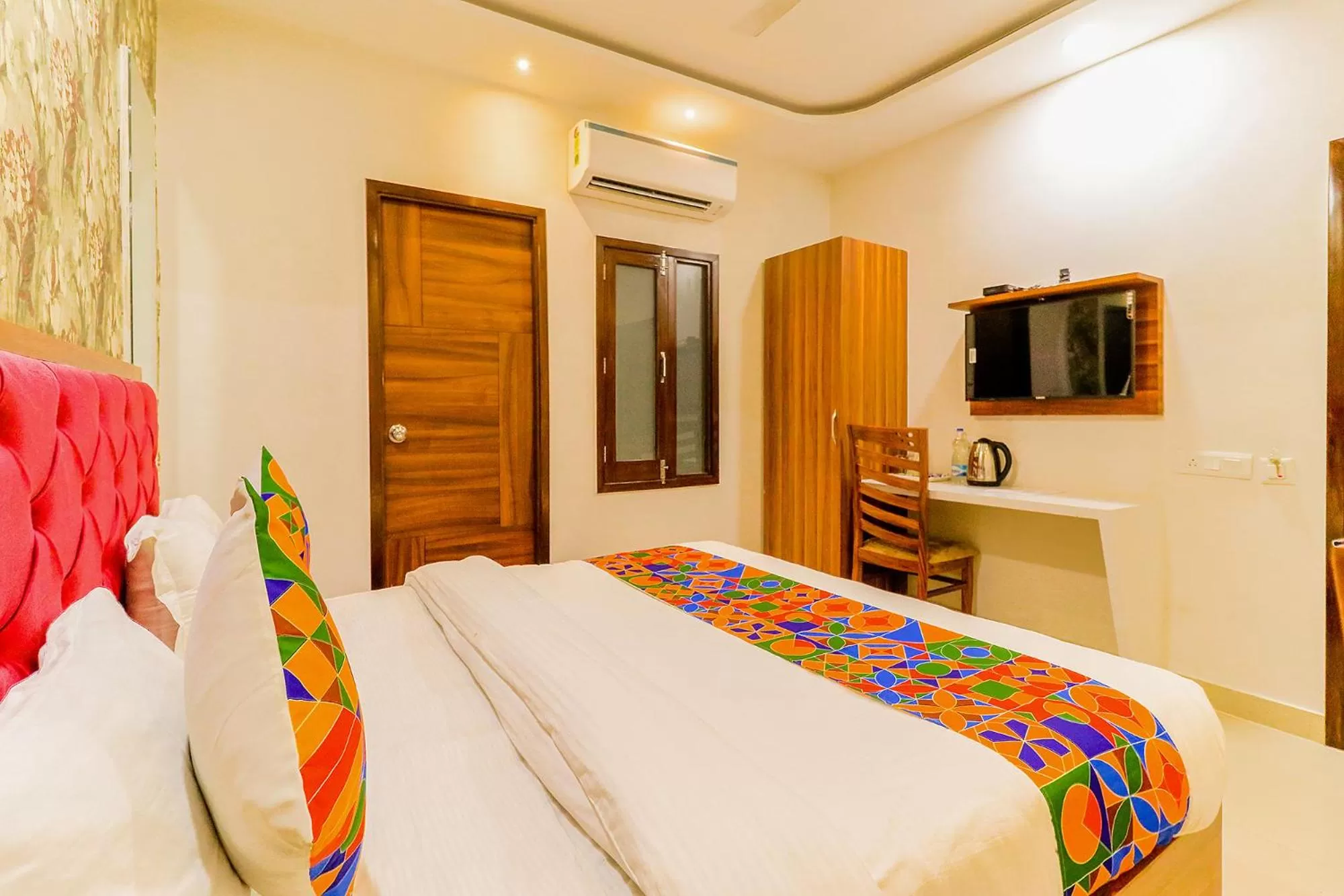 Bedroom, Bed in FabHotel Golden Velvet