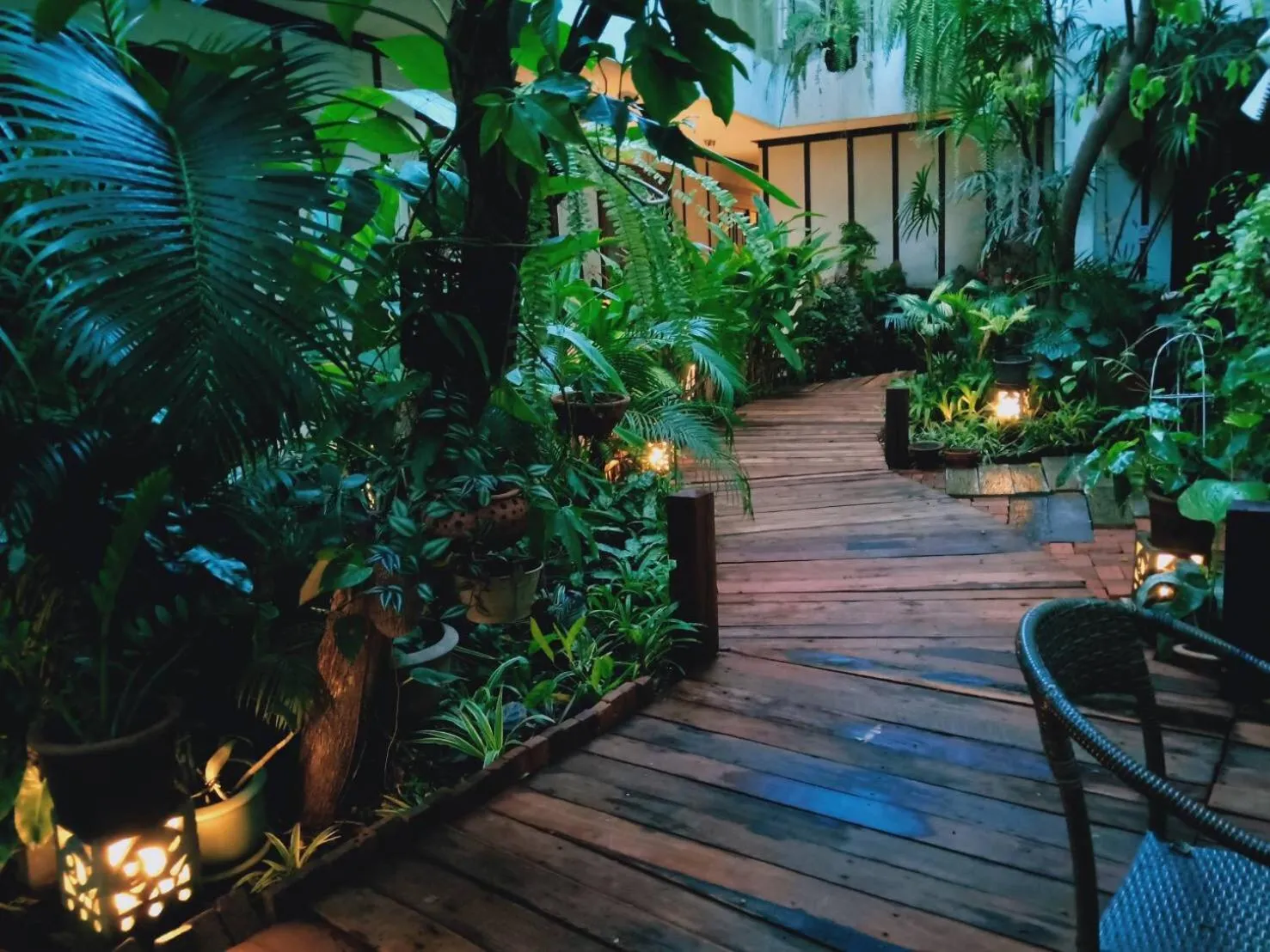 Garden view in The Twenty Lodge