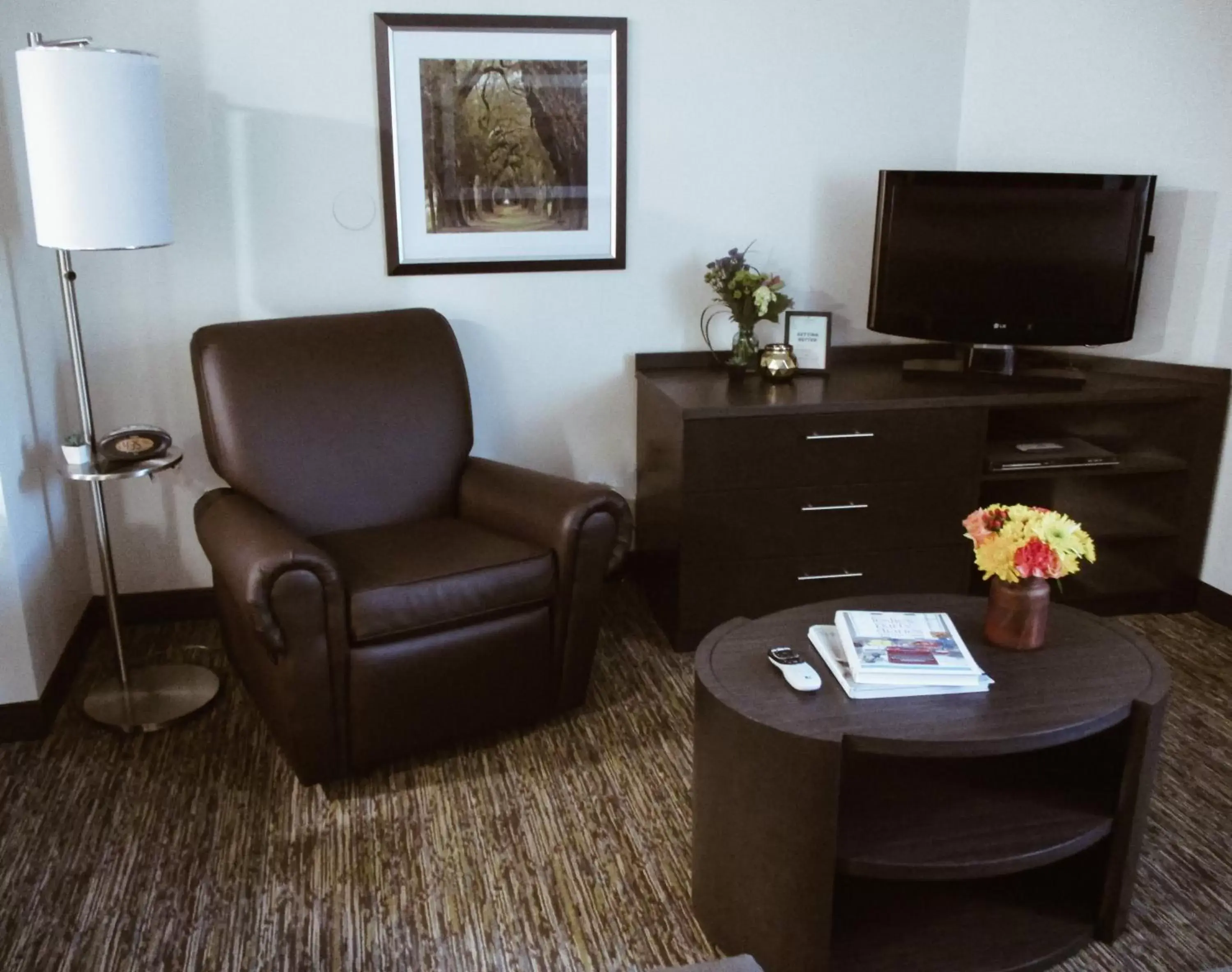 Photo of the whole room, TV/Entertainment Center in Candlewood Suites Alabaster, an IHG Hotel